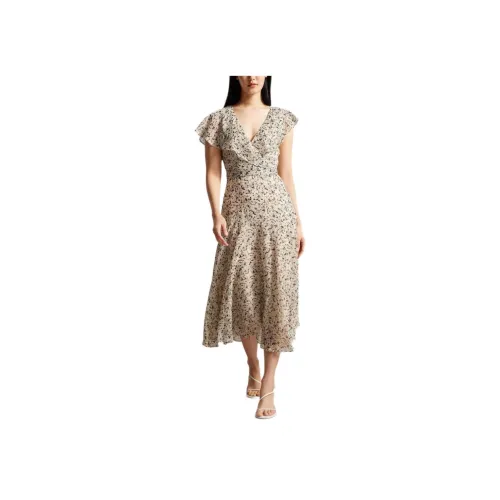Ted Baker Нежно-розовый Женские Платья с Коротким Рукавом