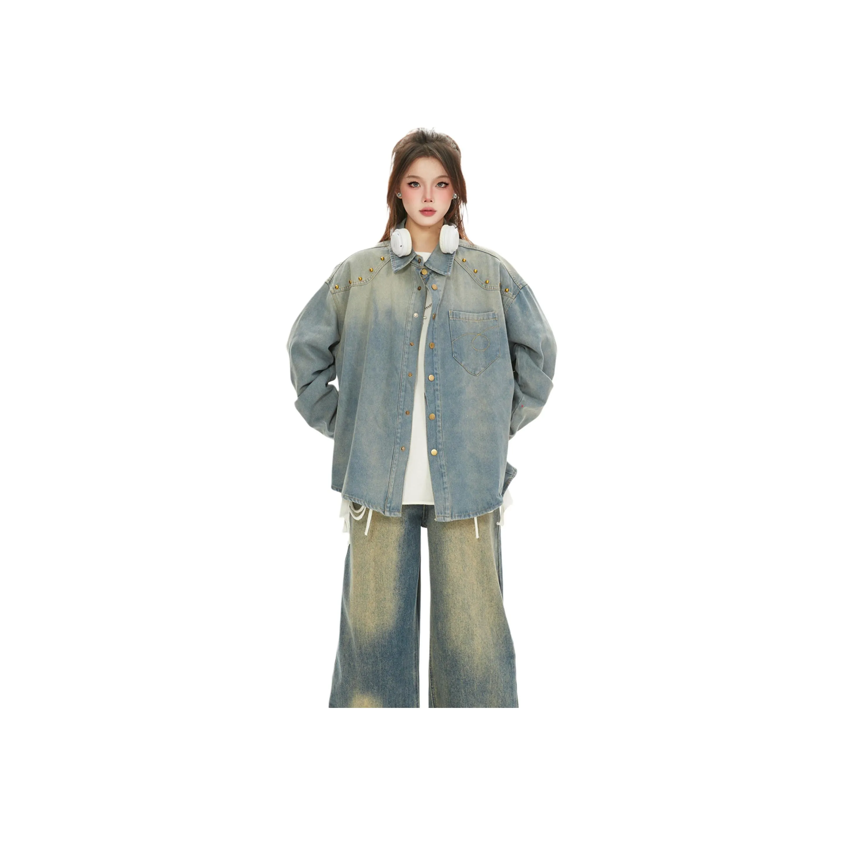 FA2LO Синий Унисекс Джинсовые куртки