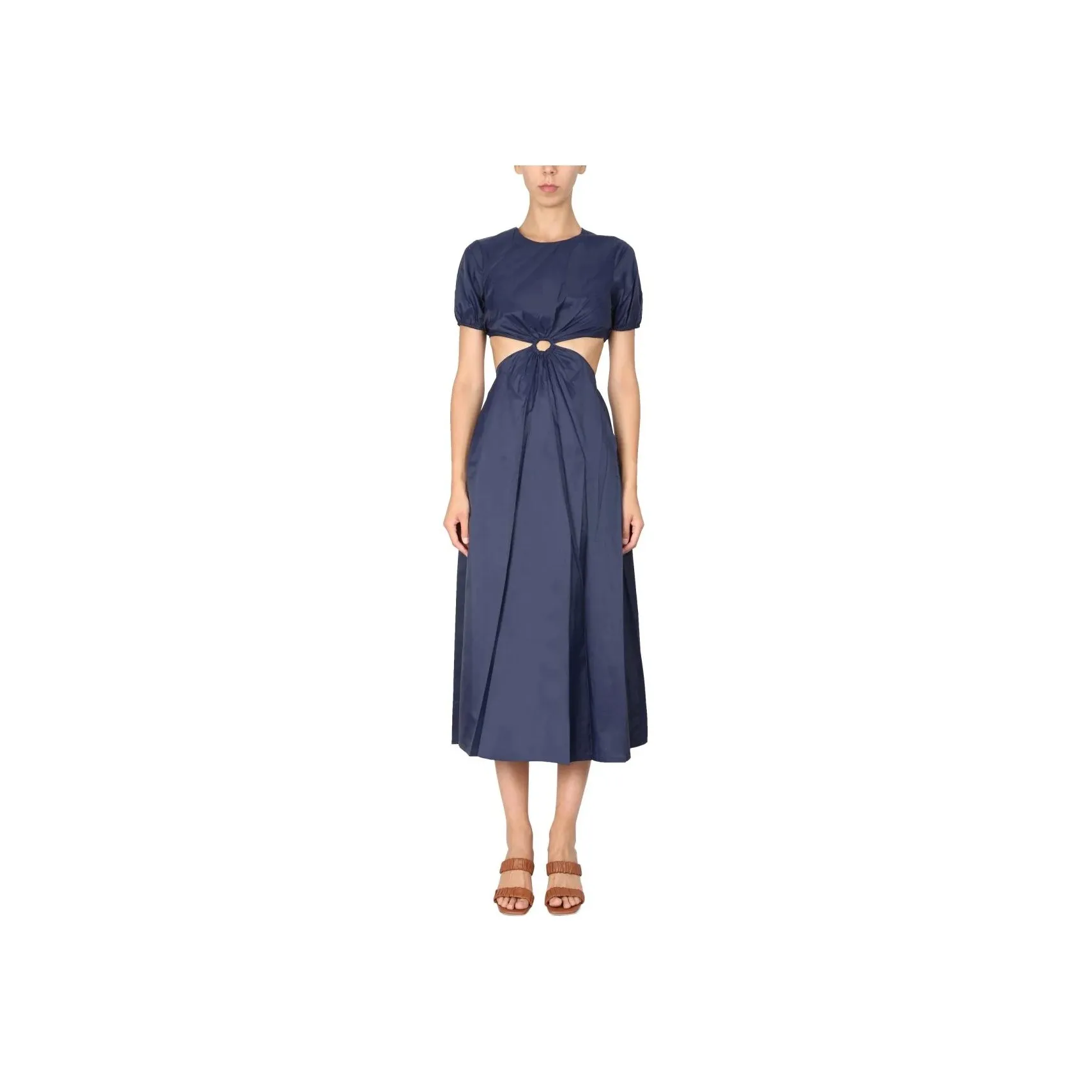 Staud Short Sleeved Dress Women's Blue