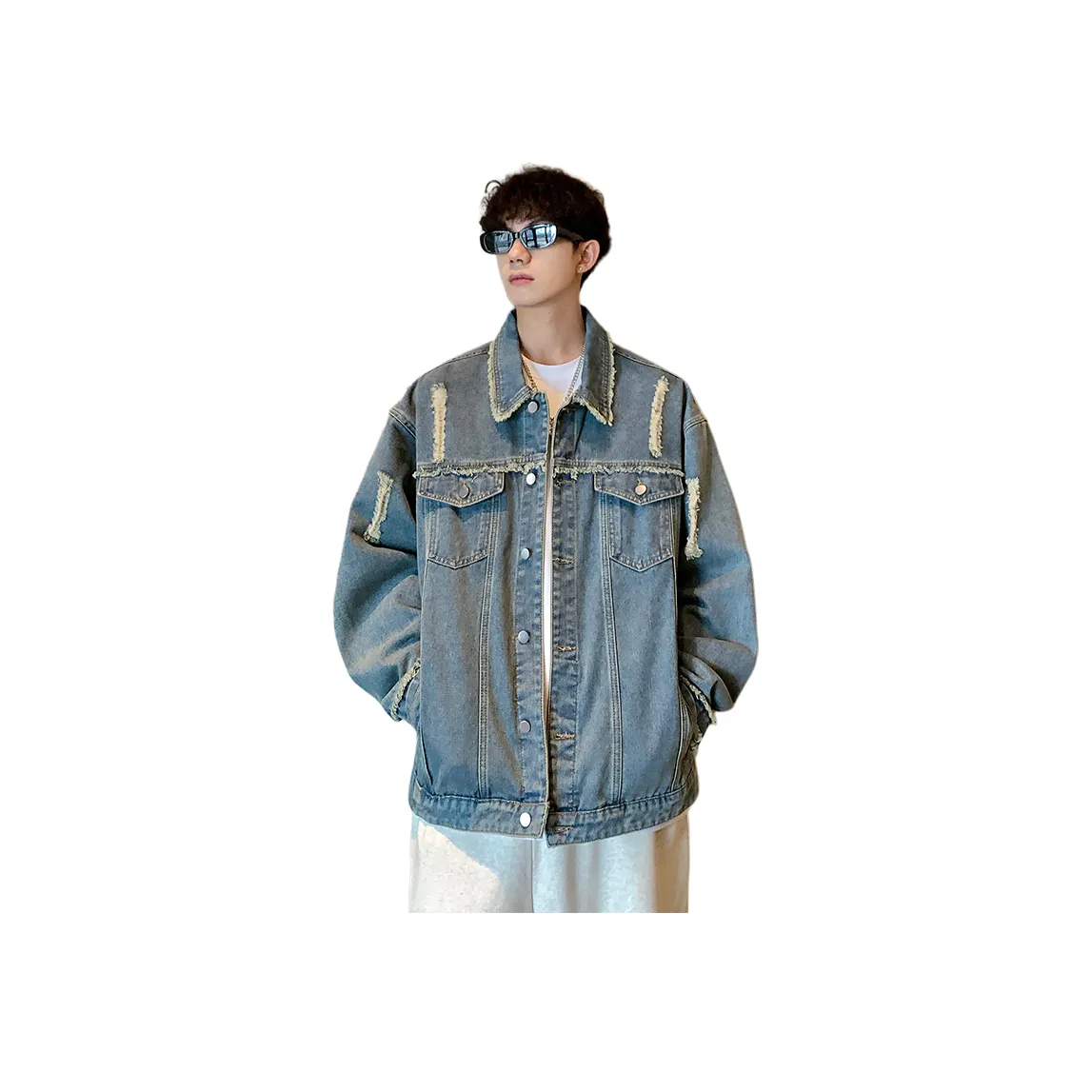 JNJK Унисекс Джинсовые Куртки