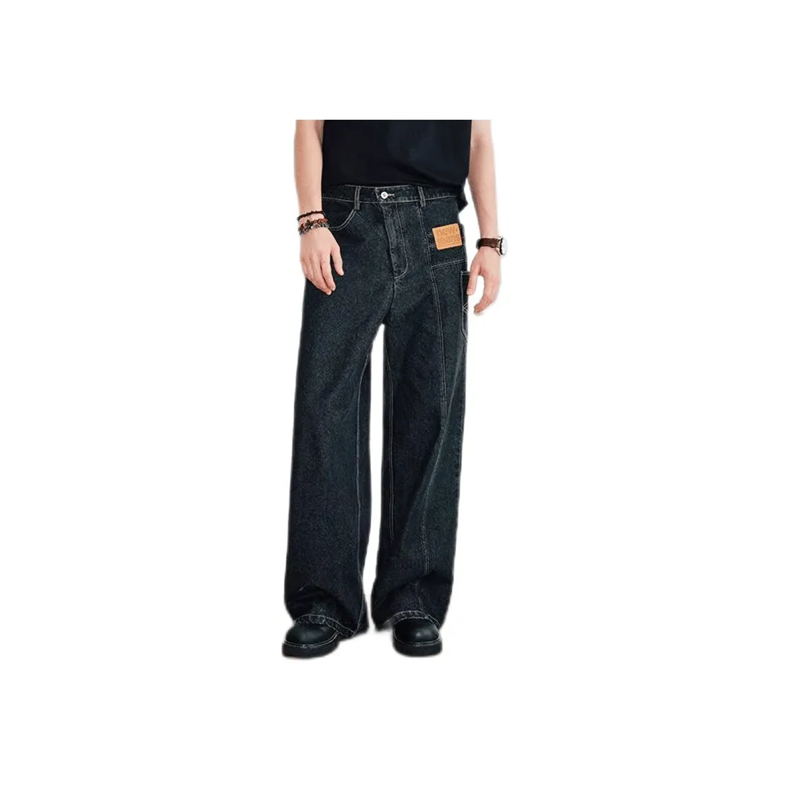 KREATE Jeans Unisex Original Black Denim