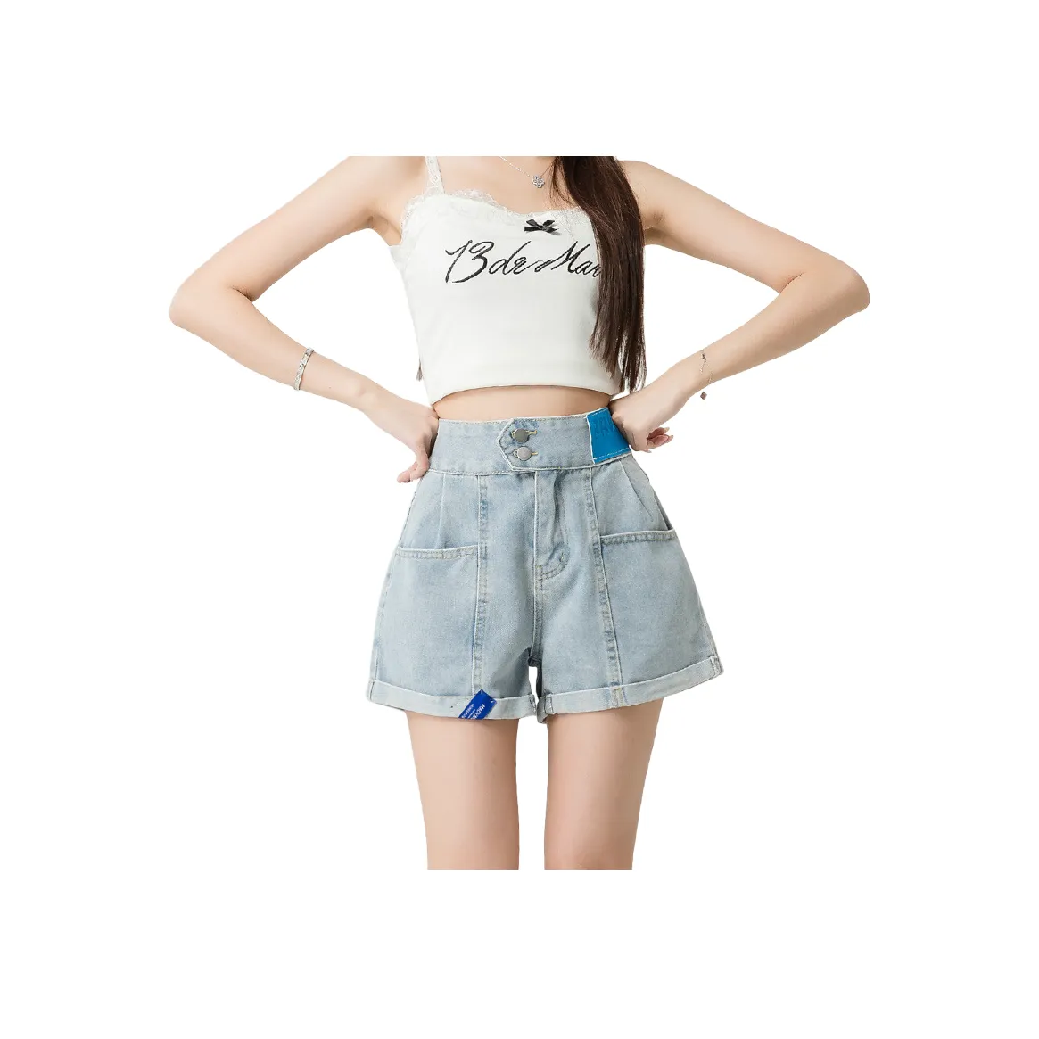 FWTW Denim Shorts Women's Light Blue