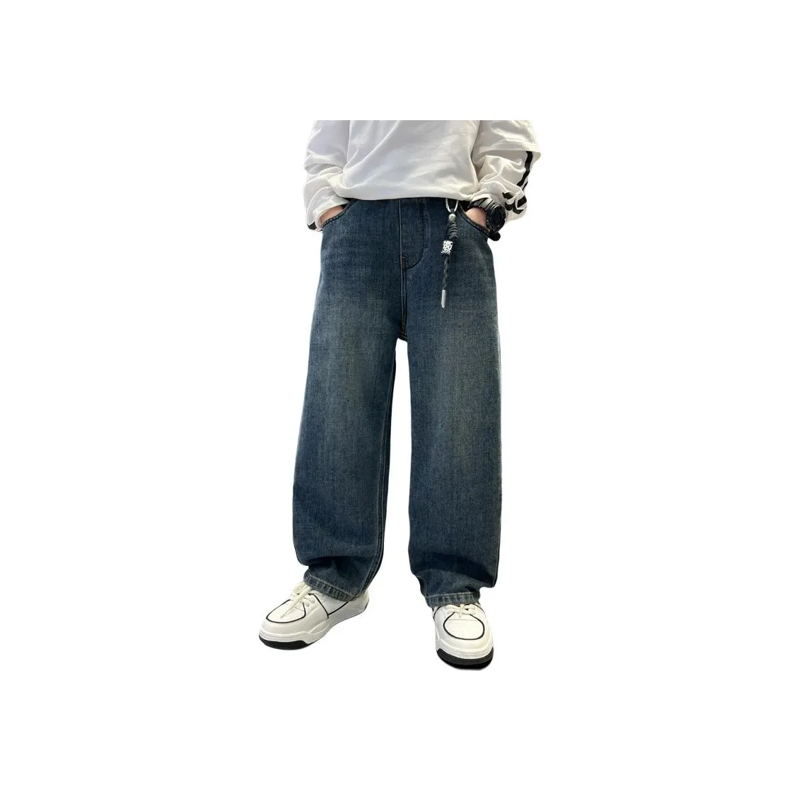 CAMKIDS Джинсовые синие школьные джинсы