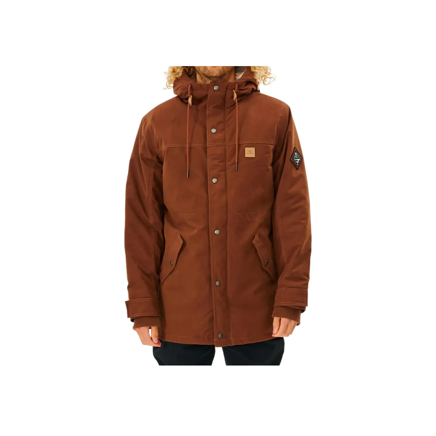 RIP CURL Jackets Coats Men's Chocolate Pink