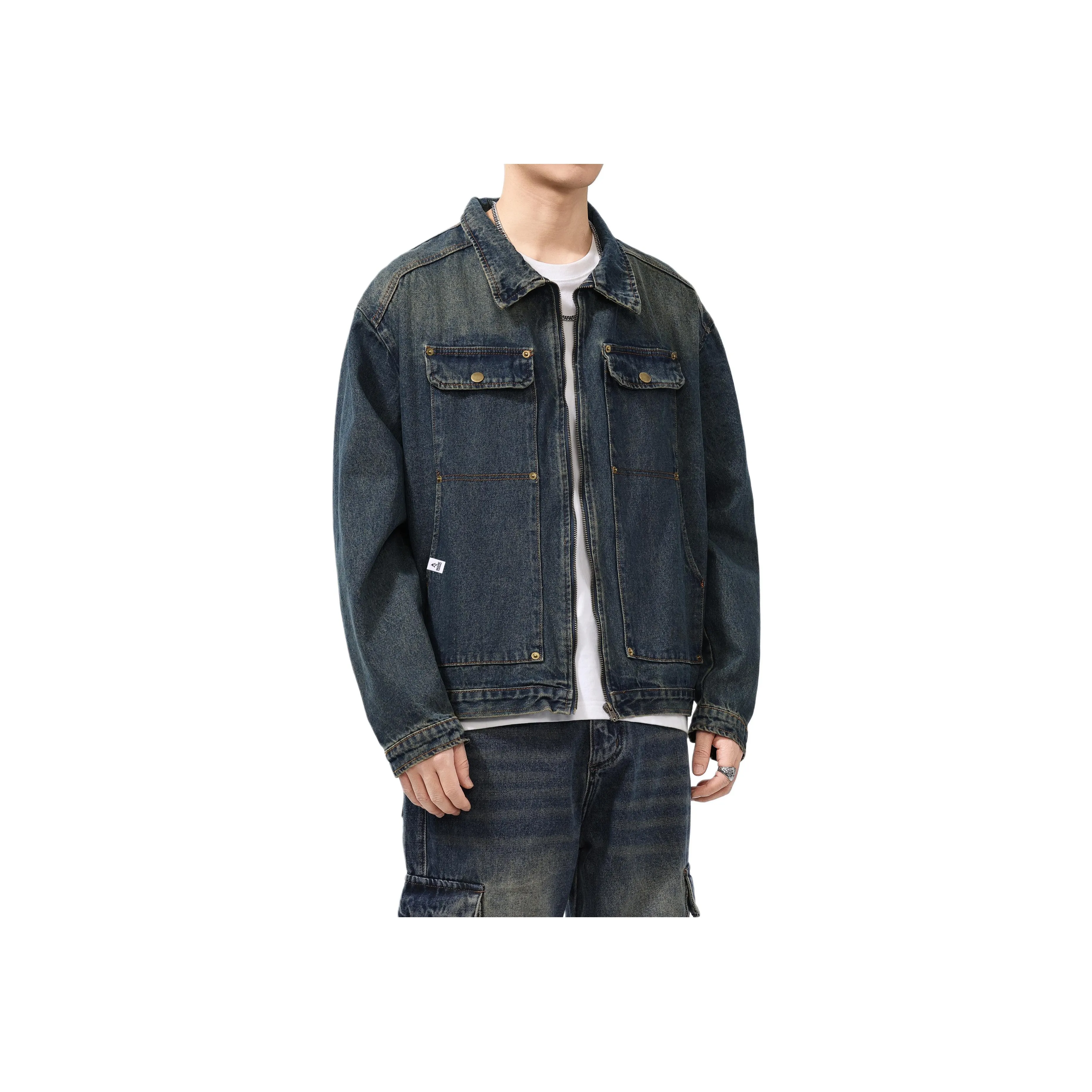 FAIRWHALE Винтаж Унисекс Джинсовые Куртки