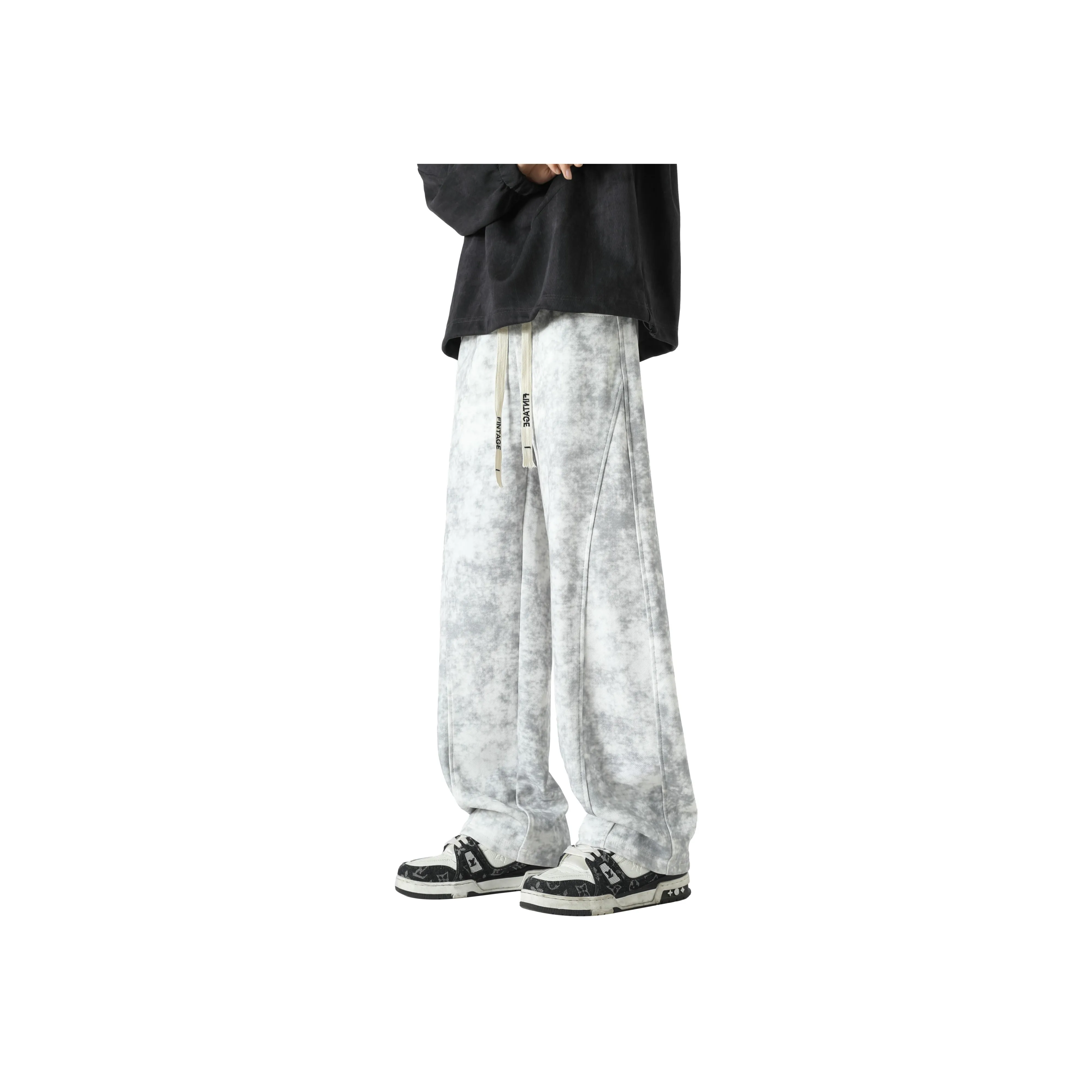FAKE VINTAGE Knitted Sweatpants Unisex