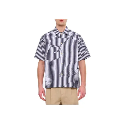 sacai Мужские рубашки синего цвета