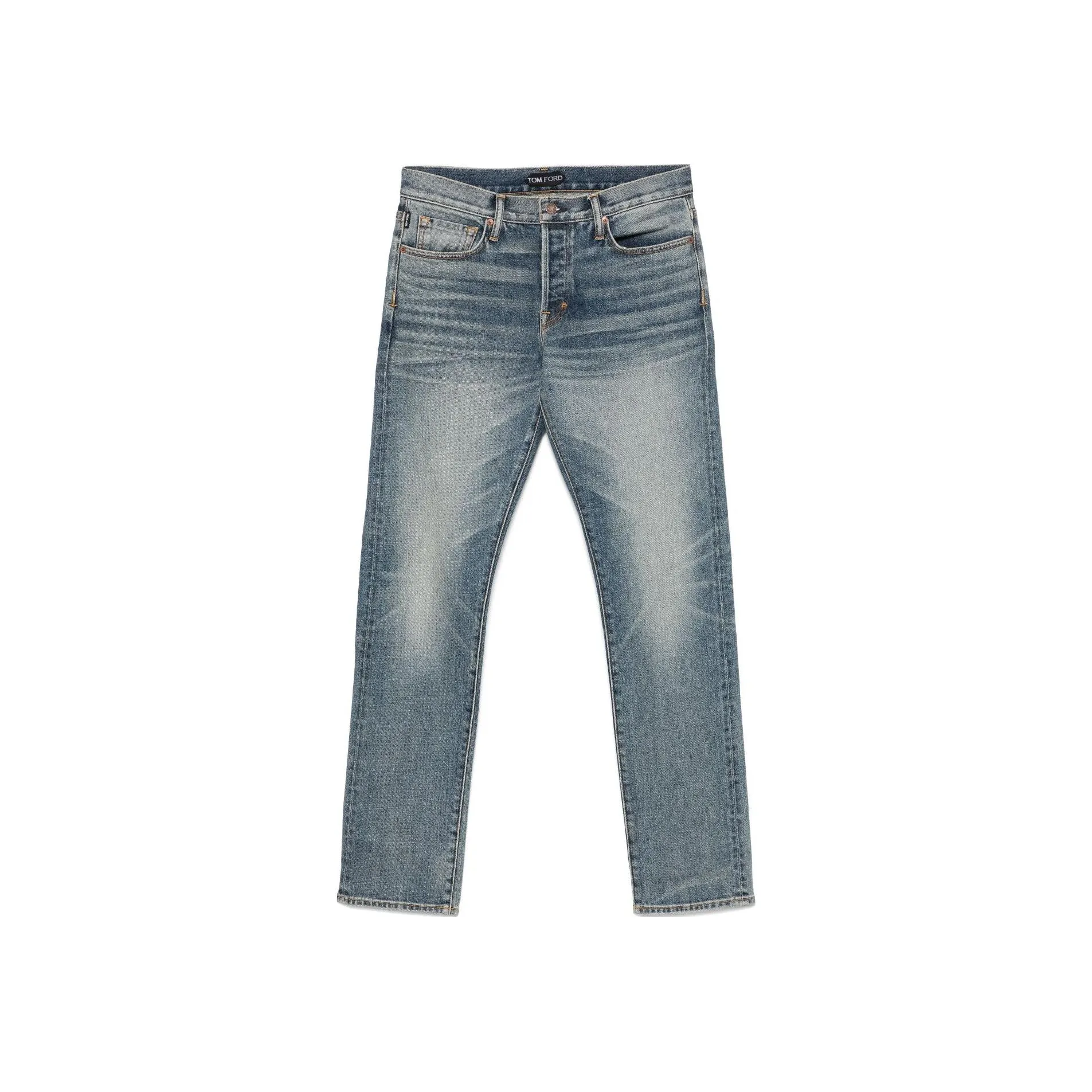TOM FORD Logo Tag Straight Leg Jeans