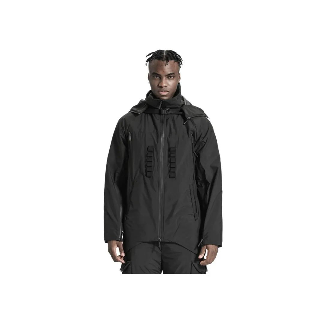 NORVINCY Однотонный Черный Воин Легкий Пуховик Унисекс