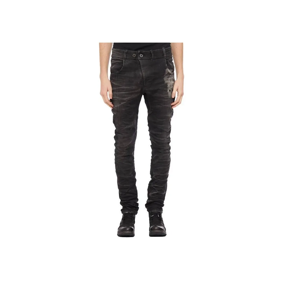 BORIS BIDJAN SABERI Distressed Skinny Jeans