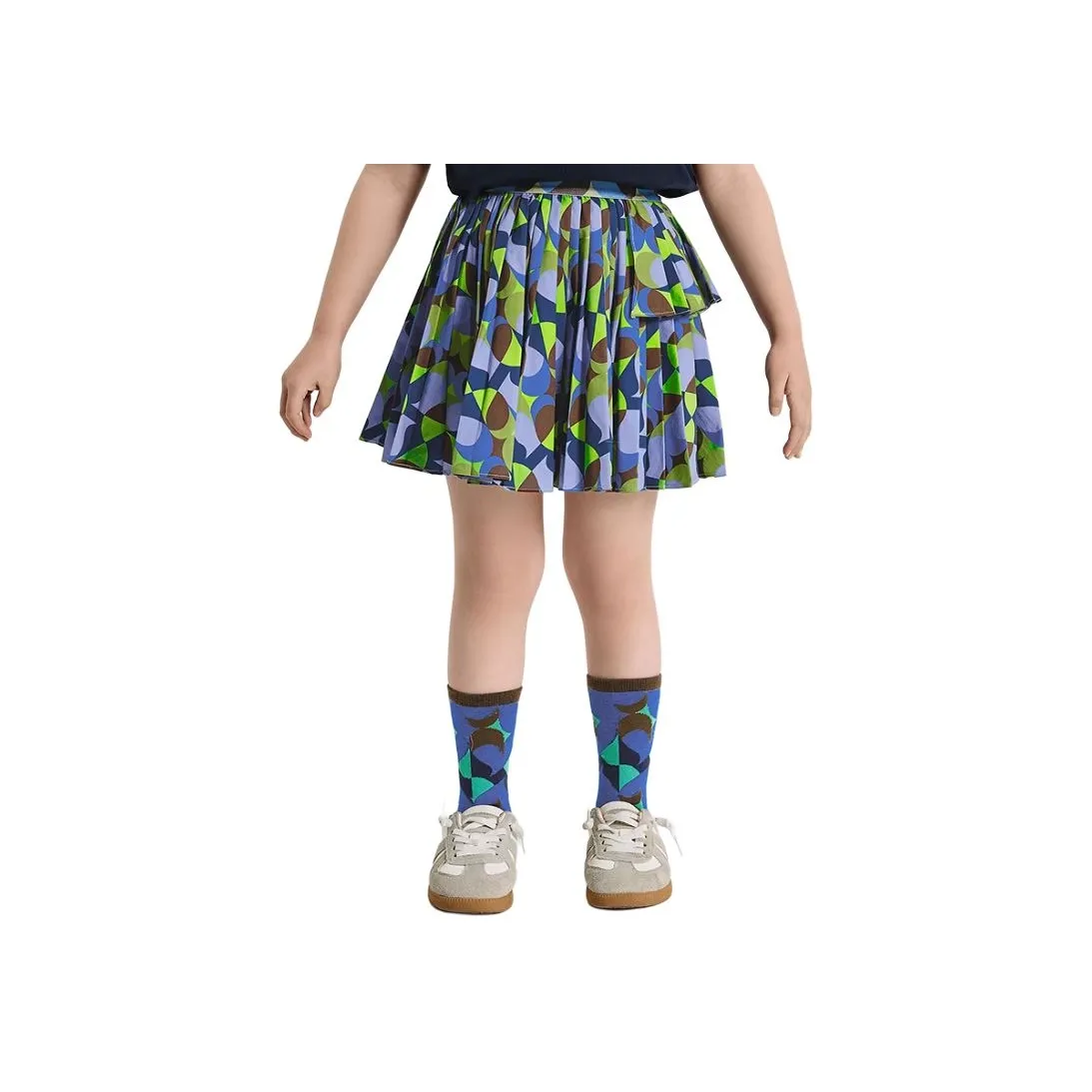Woobaby Юбка SS25 Персик Aura Электрический Волна Синий Children Возраст 3-7 лет
