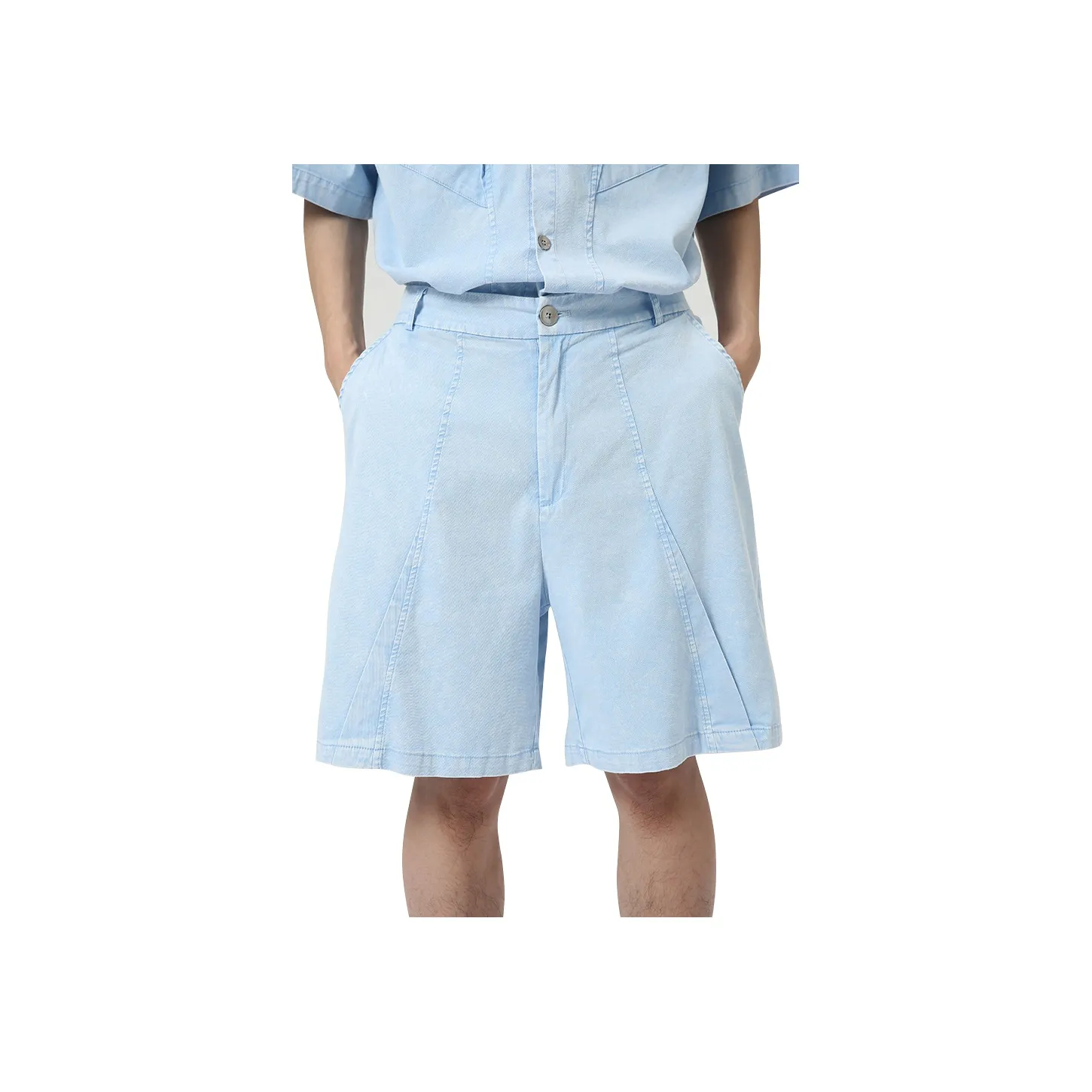 AMANDA BY Джинсовые шорты Летние Мужские Синие