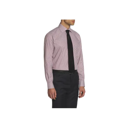 Brioni Красно-белые Мужские Рубашки