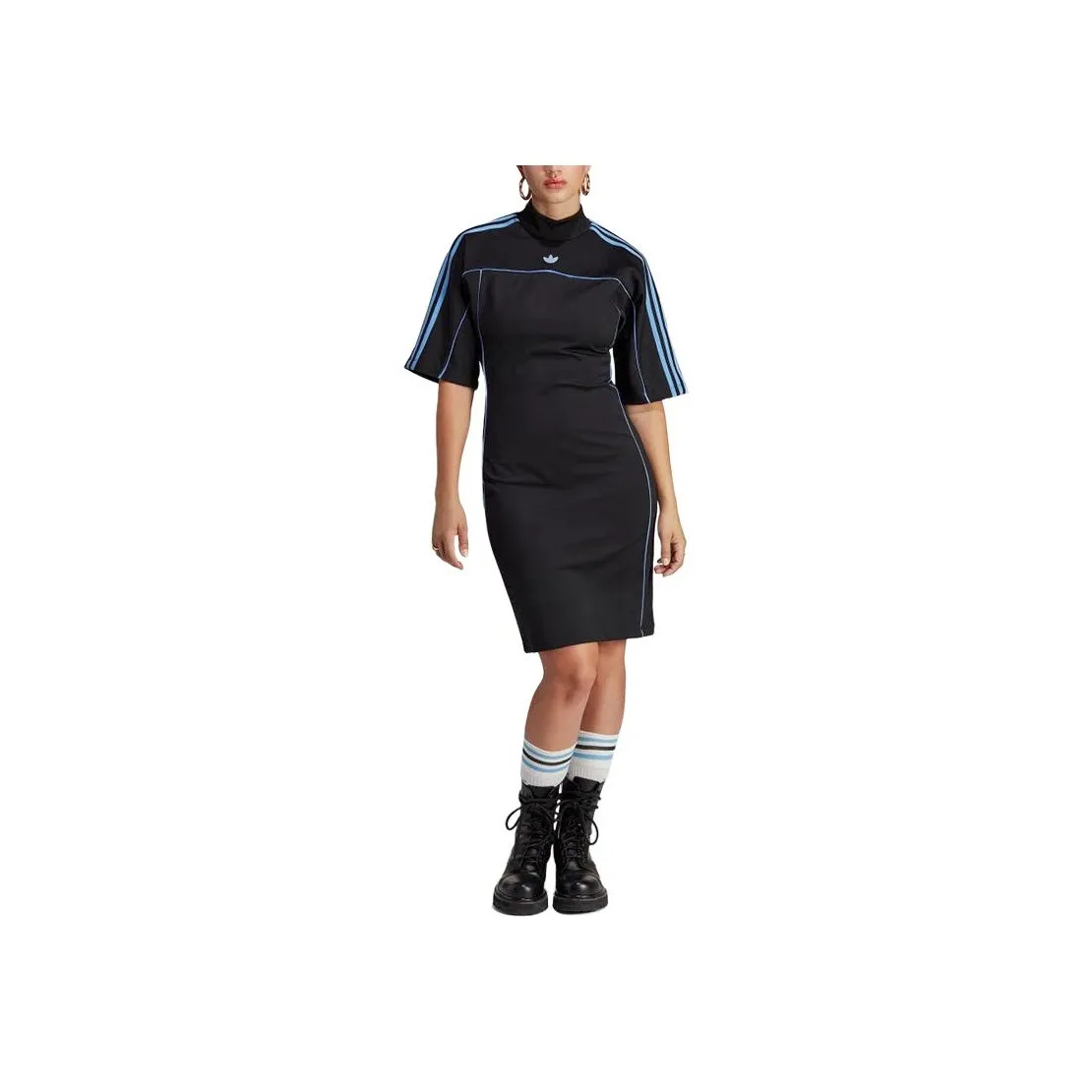 Adidas Originals Short Sleeved Dresses Women's Black