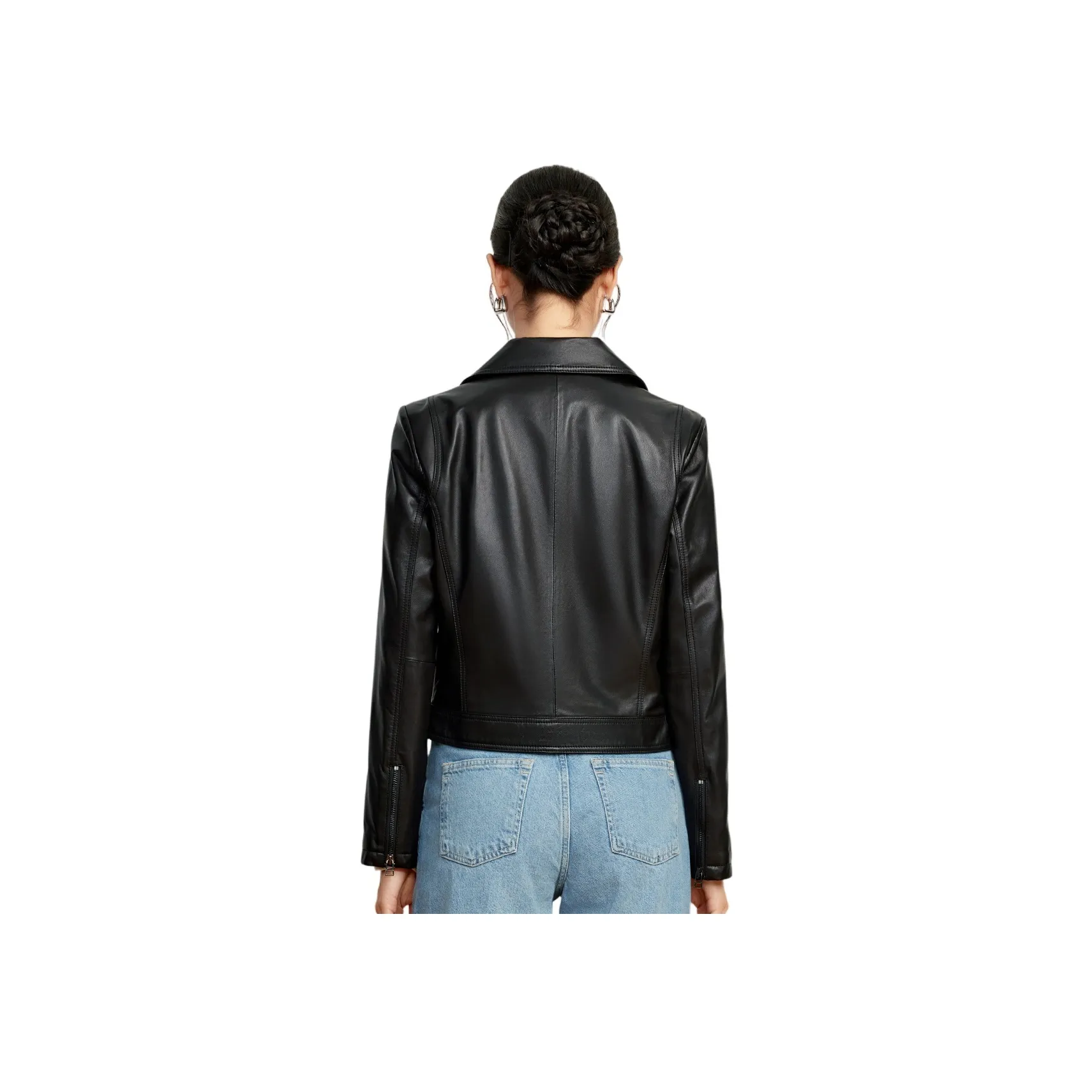 FORTEI Leather Jacket Women's Black