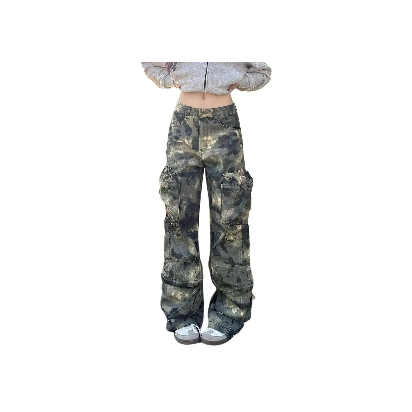 YEARNED Зеленые Женские Джинсы