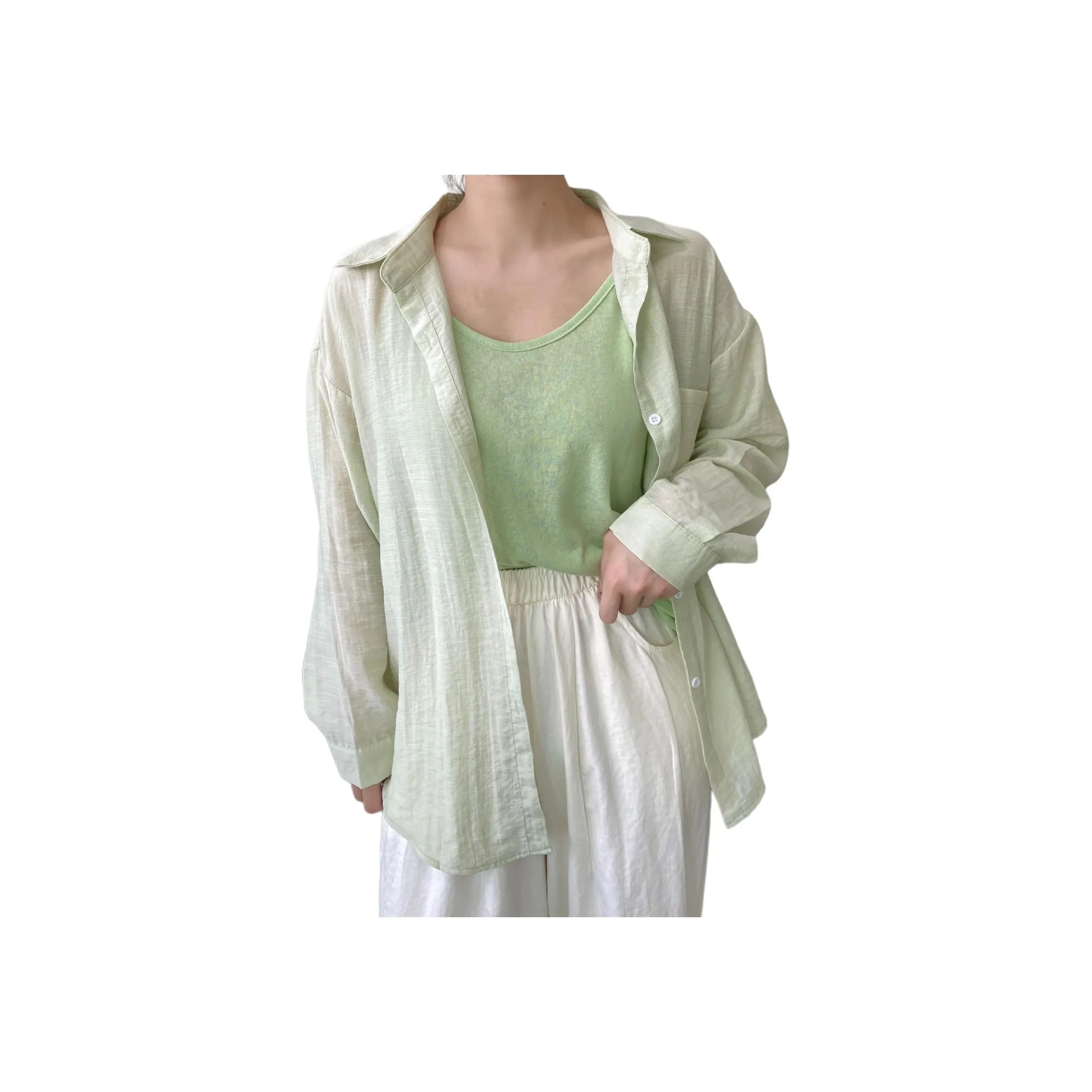 MUCCHIC Зеленые Женские Рубашки