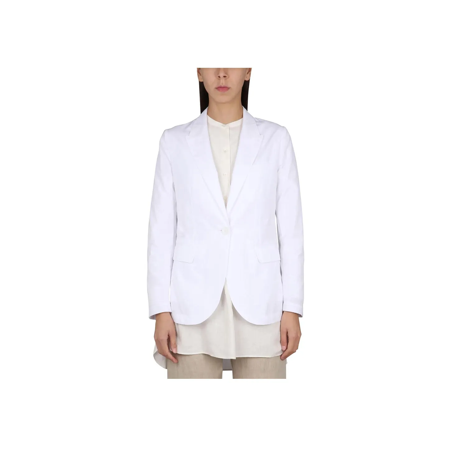 ASPESI Pocketed Single Breasted Blazer