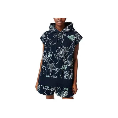 Sweaty Betty Морской синий Основа с Георгин Цветочный Женские Свитшоты