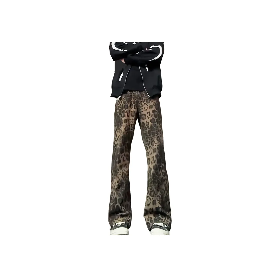 COMXZ Jeans Unisex Leopard Print