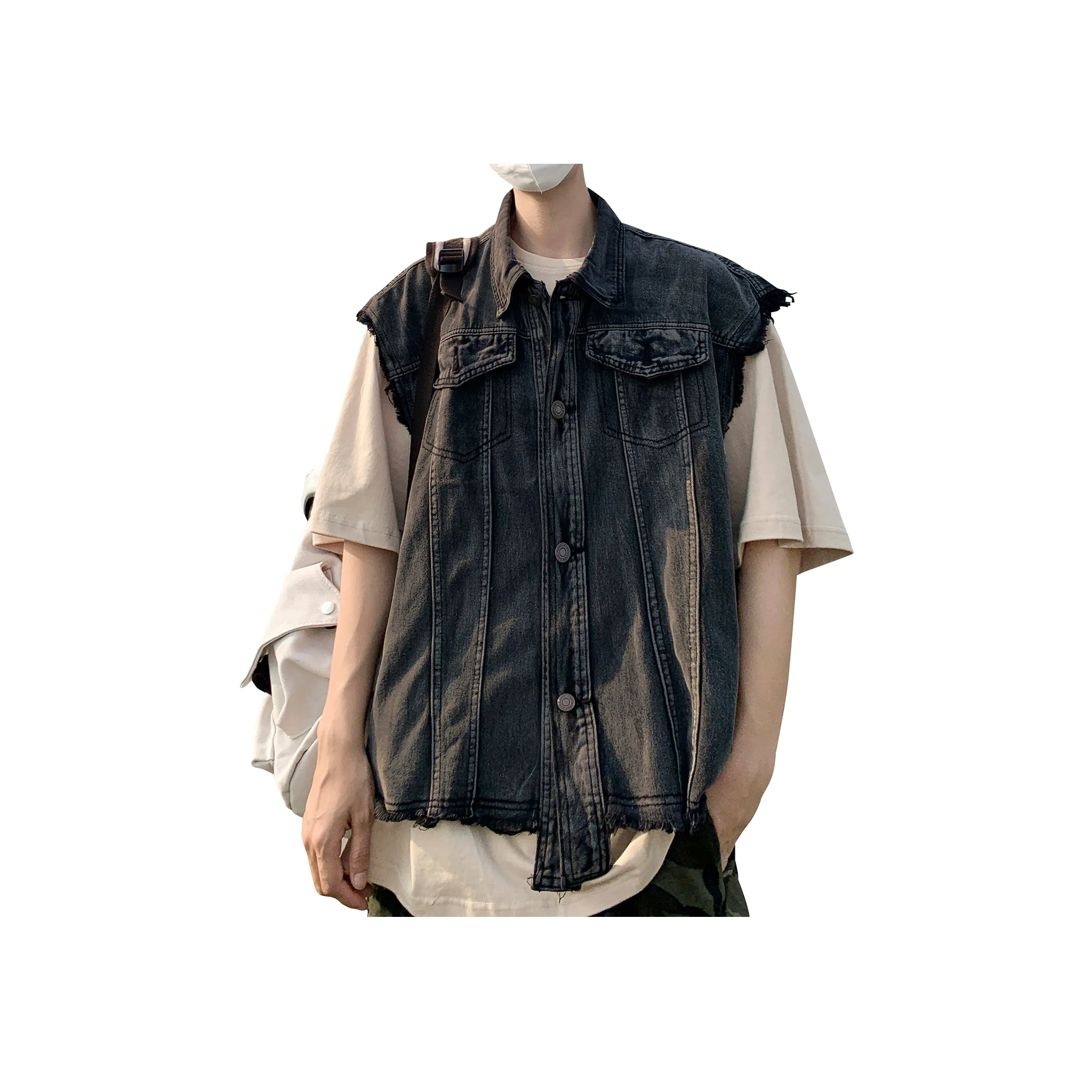 Magmode Denim Jackets Unisex Smoke Gray