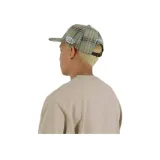 카키 그라스 - 스티치 처리 기본 곡선형 레터링 긴팔