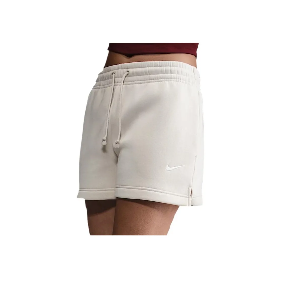Nike Sportswear Phoenix FleeceSwoosh Casual Shorts Women's Khaki