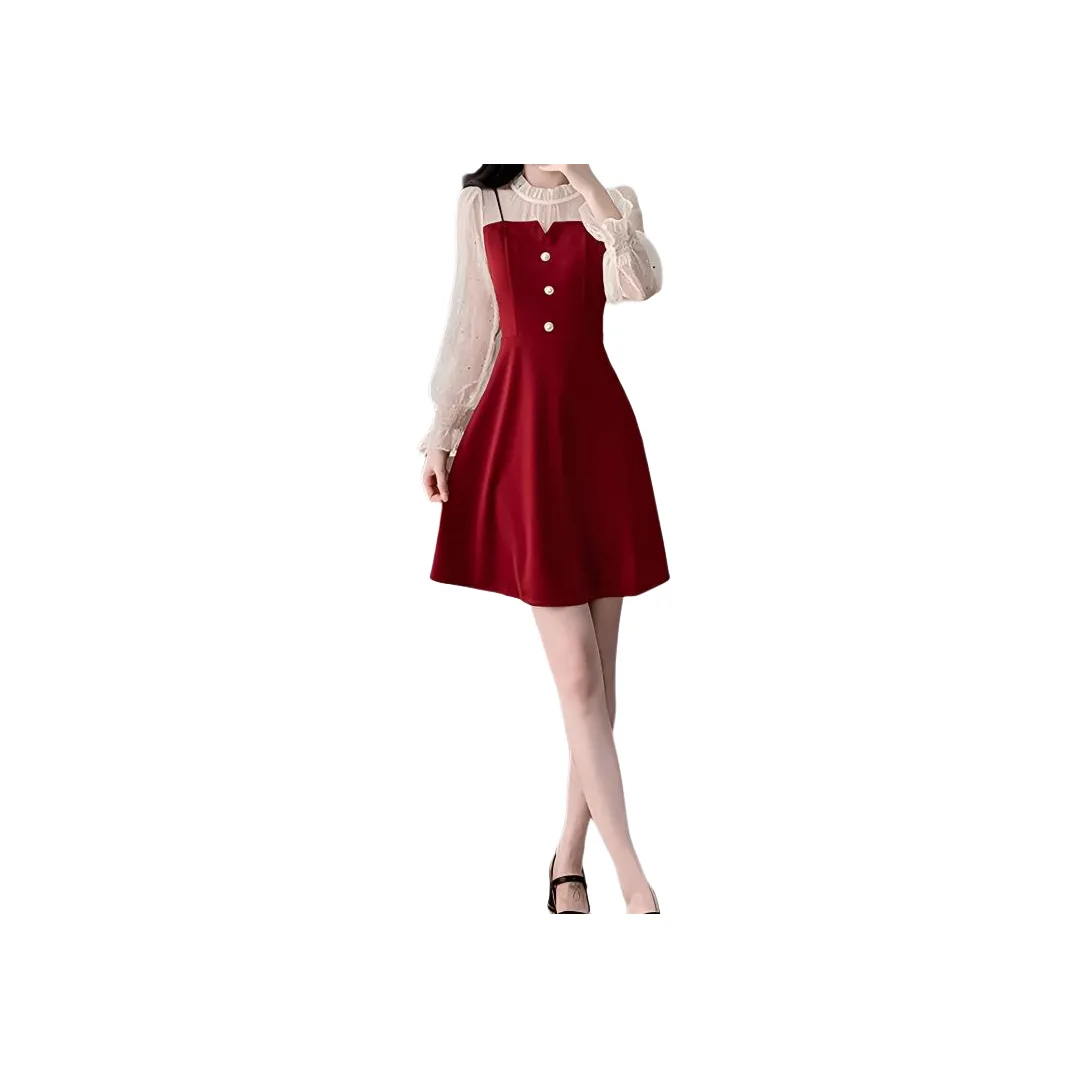 ZUKIZUKI Длинное платье с длинными рукавами женское