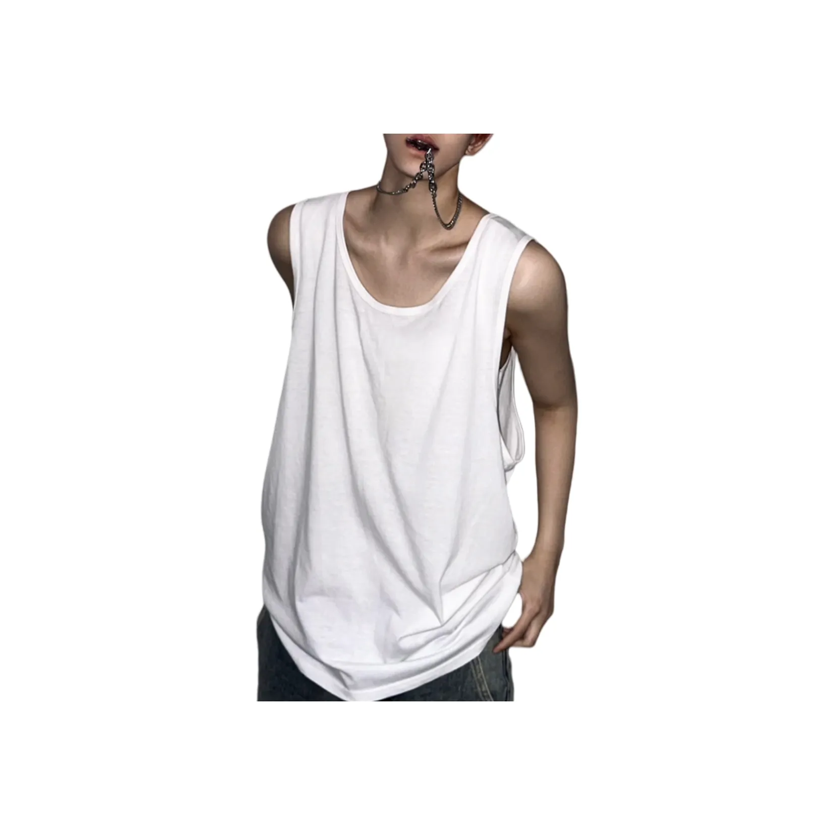 GANGZAI Белый Унисекс Майки