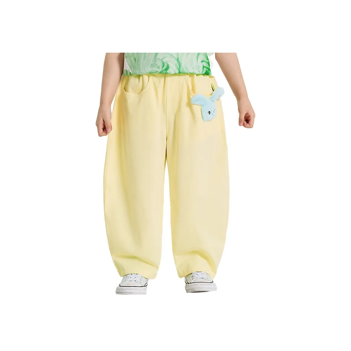 Woobaby Детский Низ SS25 Бледно-желтый для детей 3-7 лет