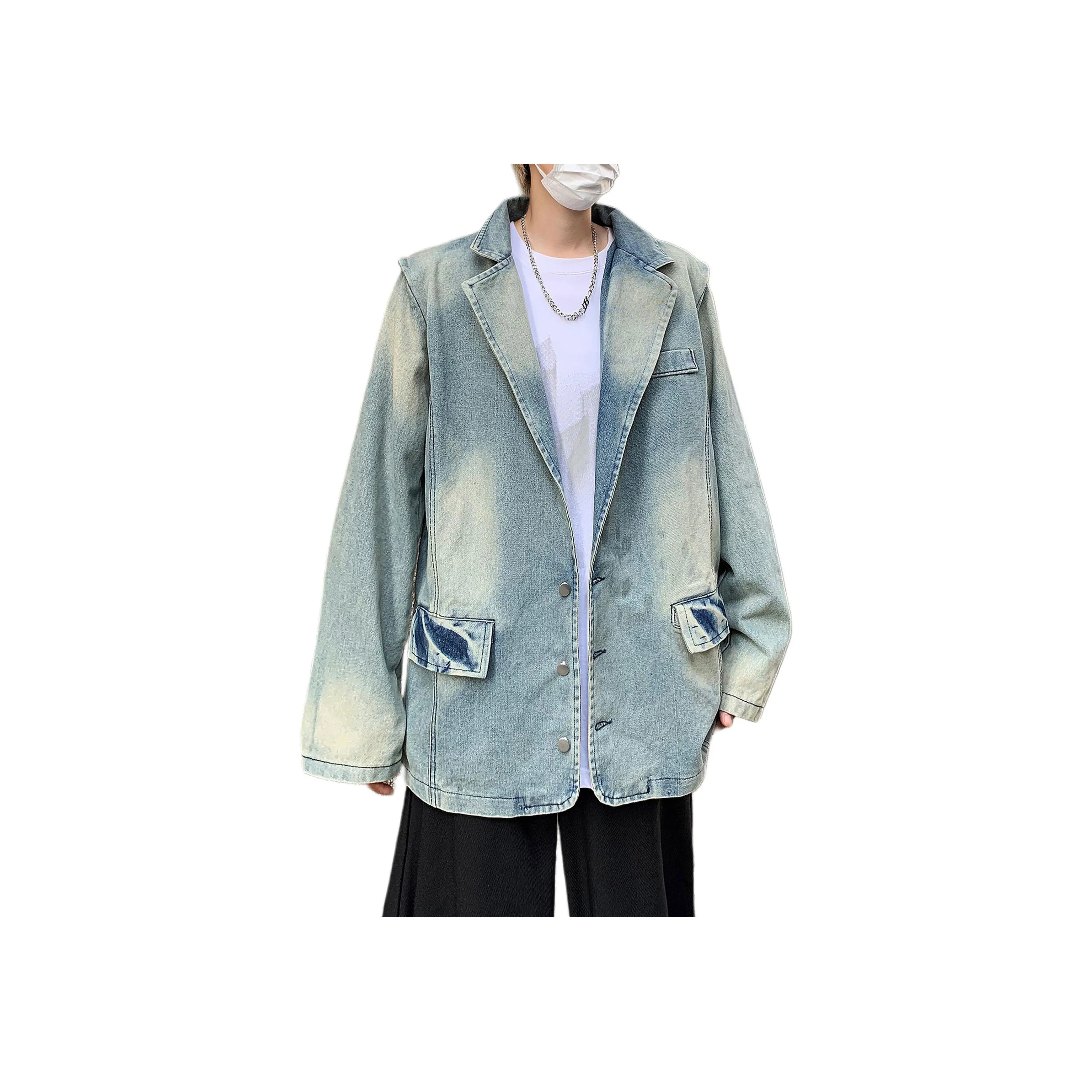 COMOWA Синий Унисекс Джинсовые куртки