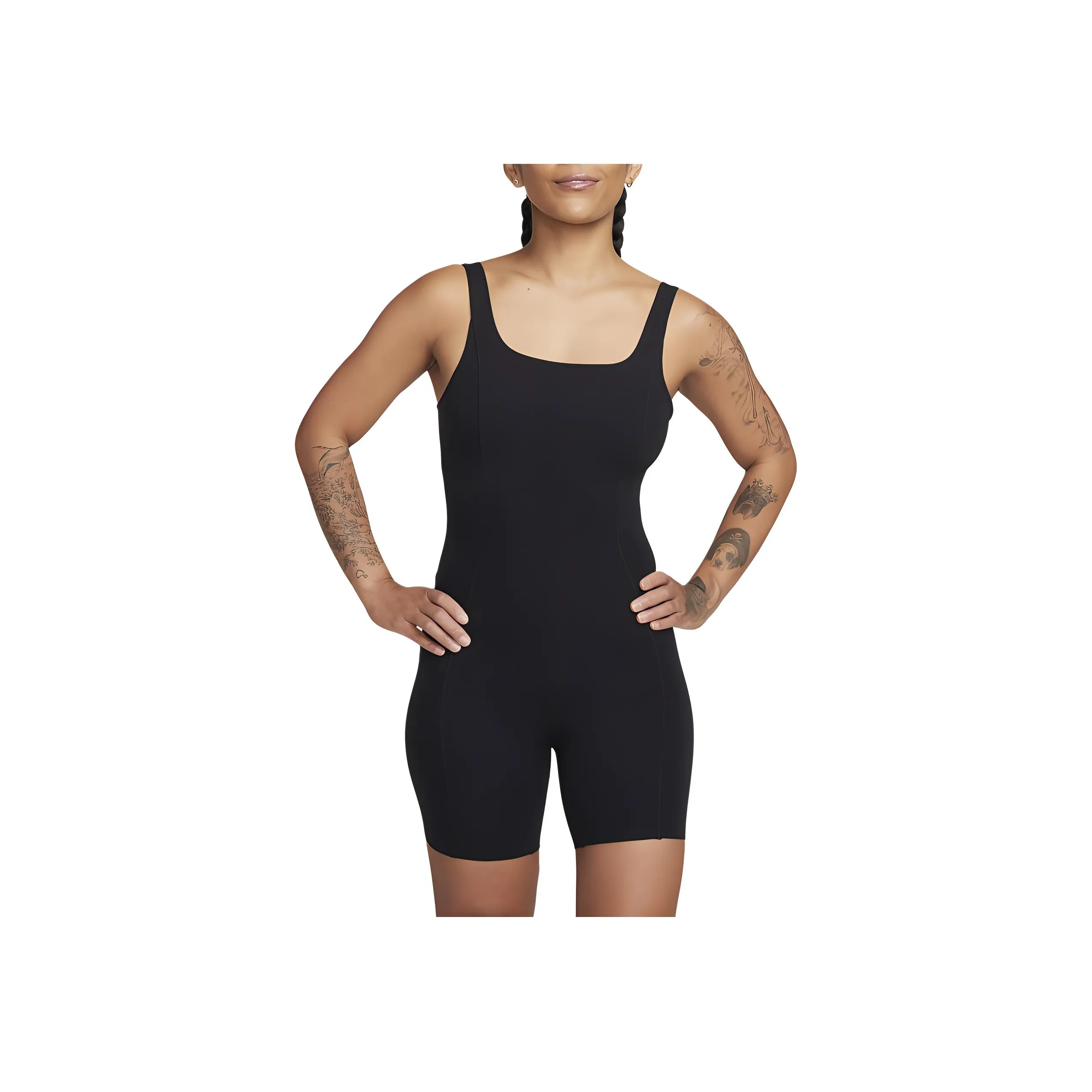 Nike Zenvy Women's Dri FIT Short Bodysuit