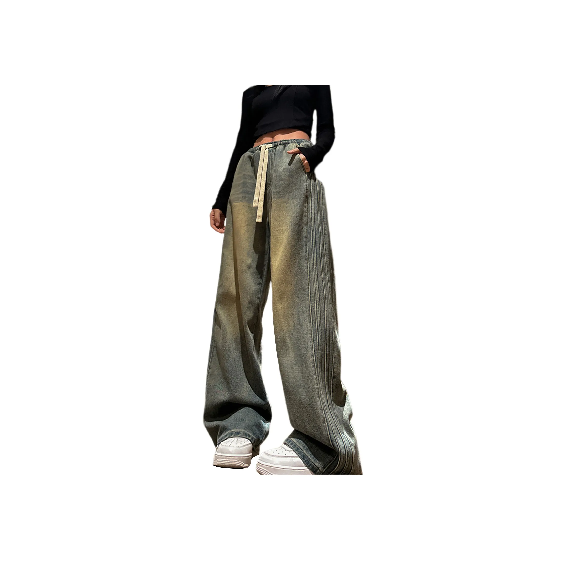 TLONELY1 Jeans Women's Yellow Mud