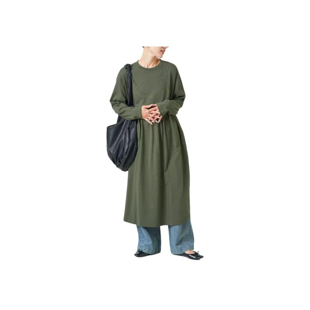 FREAK'S STORE Long Sleeved Dress Women's Olive Green