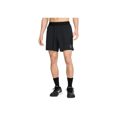 NIKE Advantage Черный/Белый Мужские Теннисные Штаны