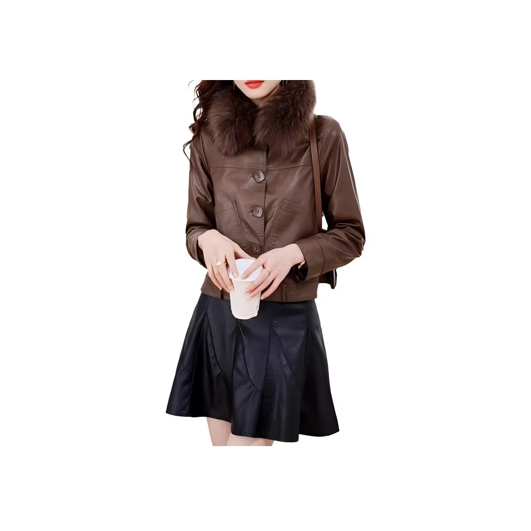 Aoaifu Женские кожаные куртки