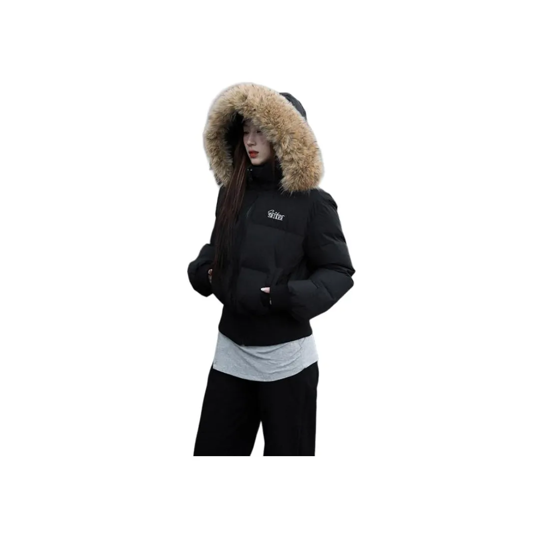 HTHK Черный Женский Пуховик