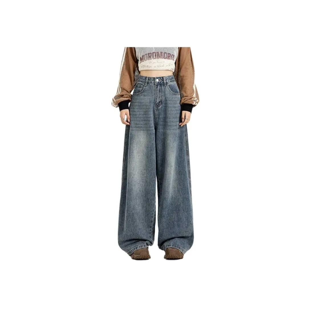 YINLEI Jeans Women's Vintage Blue