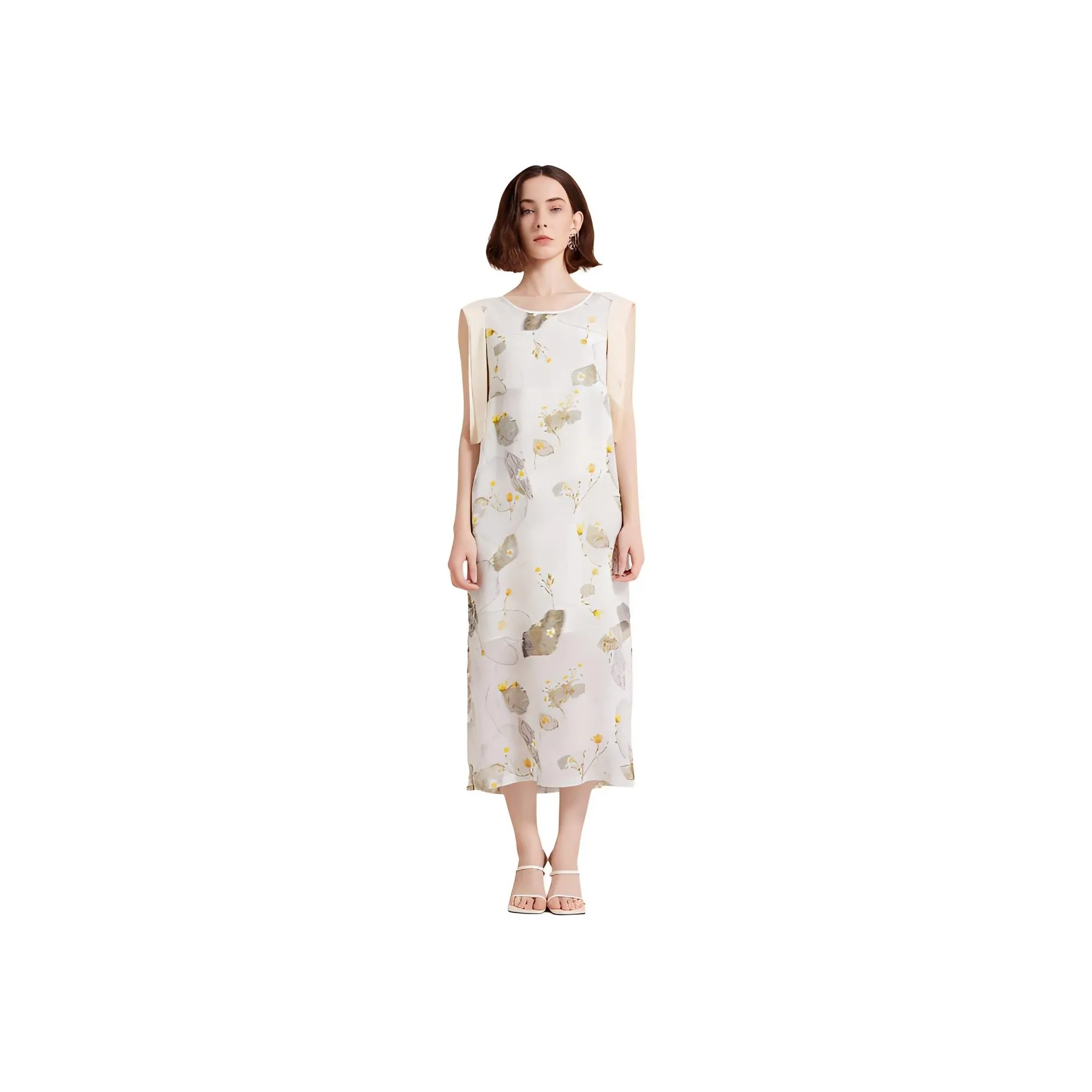 SUNDAY LIFE Sleeveless Dress Women's White