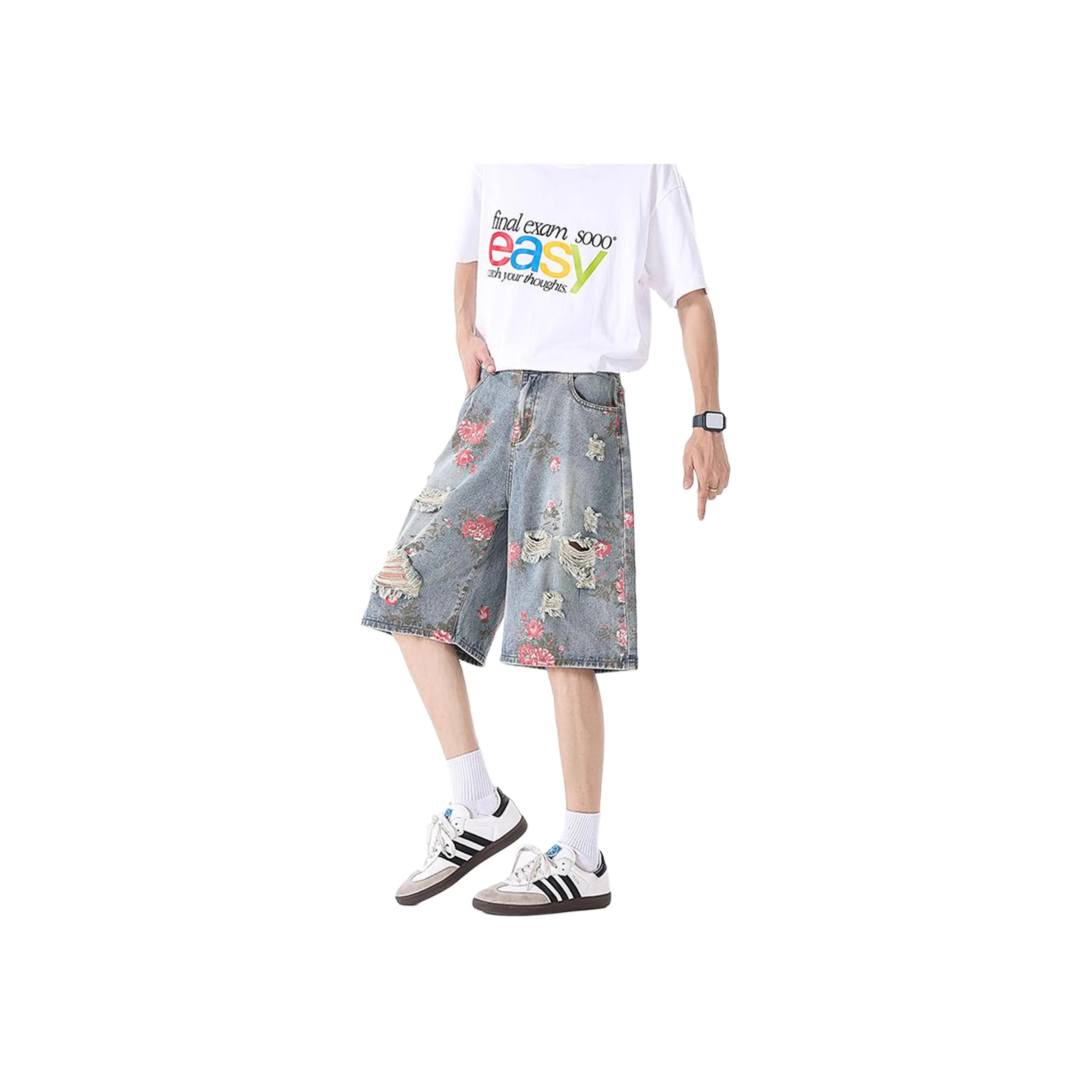 UOOHE Blue Unisex Джинсовые шорты