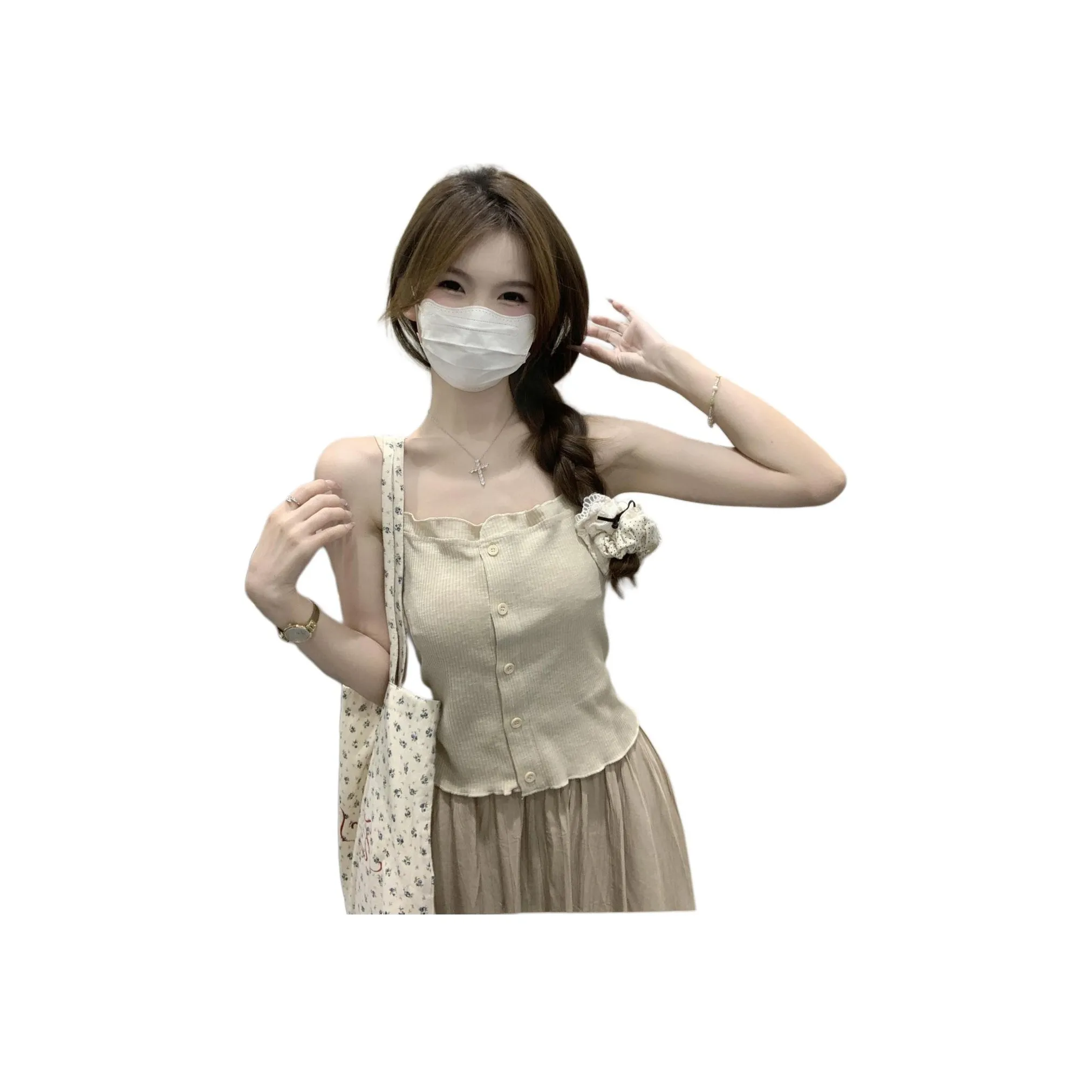 Flowers in water Топ на бретелях Женский