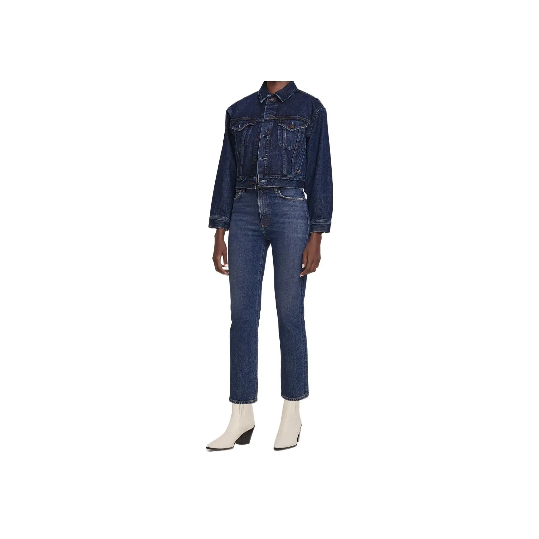 AGOLDE Темно-синие Женские Джинсы