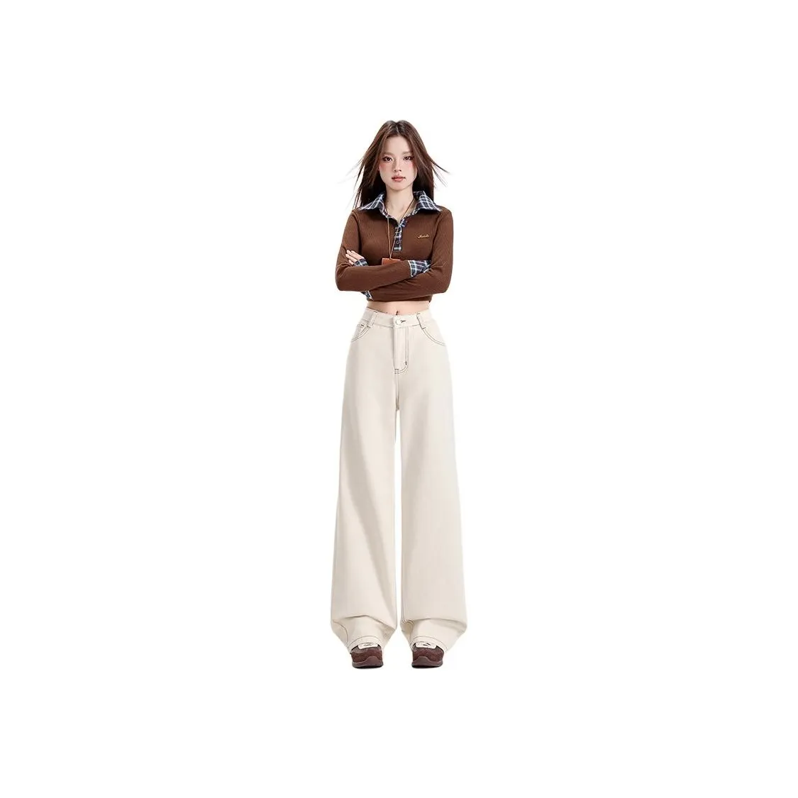 Rose Jeans Women's Cream Apricot
