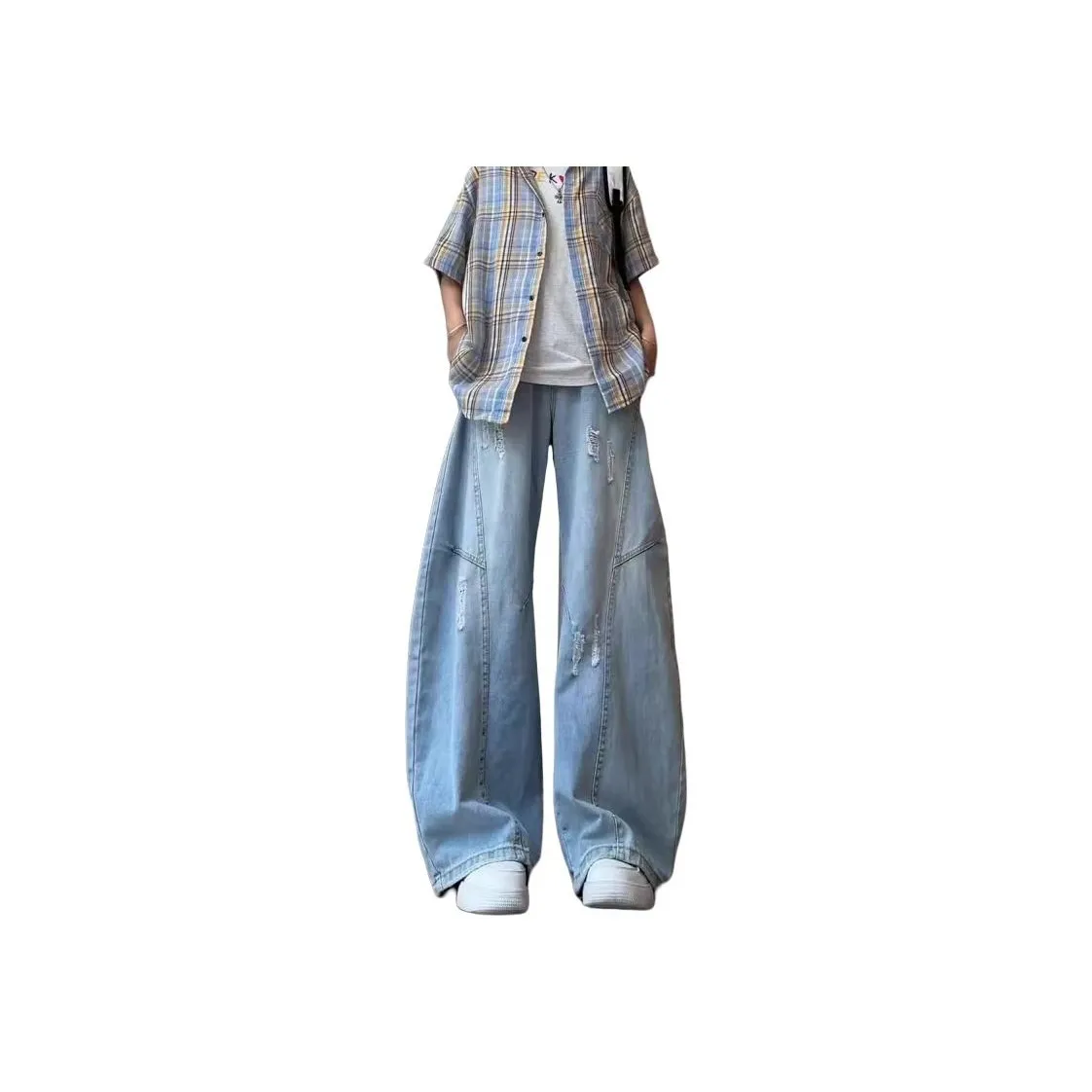 Hypeyourself Элегантные синие унисекс джинсы