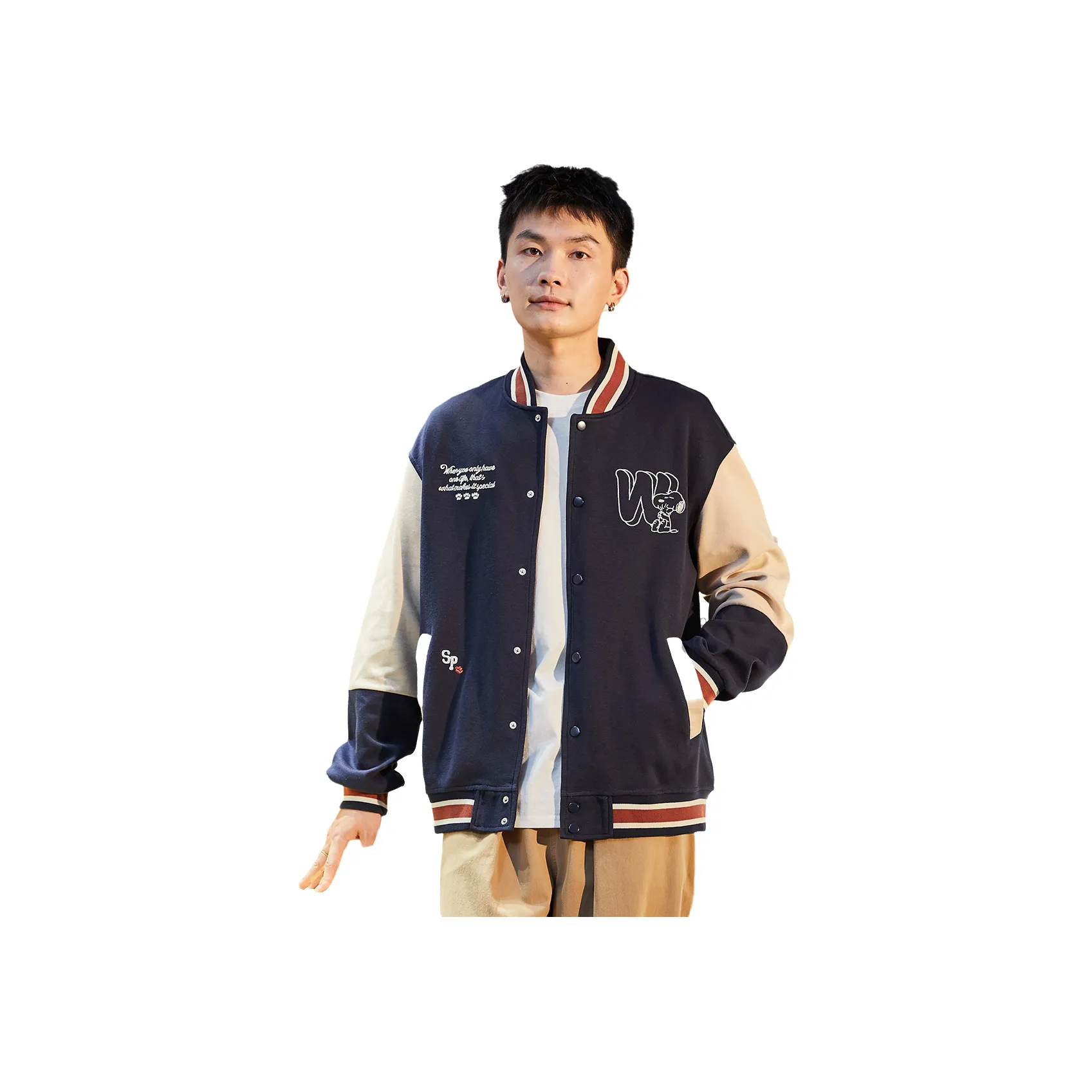 Tonlion 2024 Fall New Arrival Baseball Jacket Loose Fit Men's