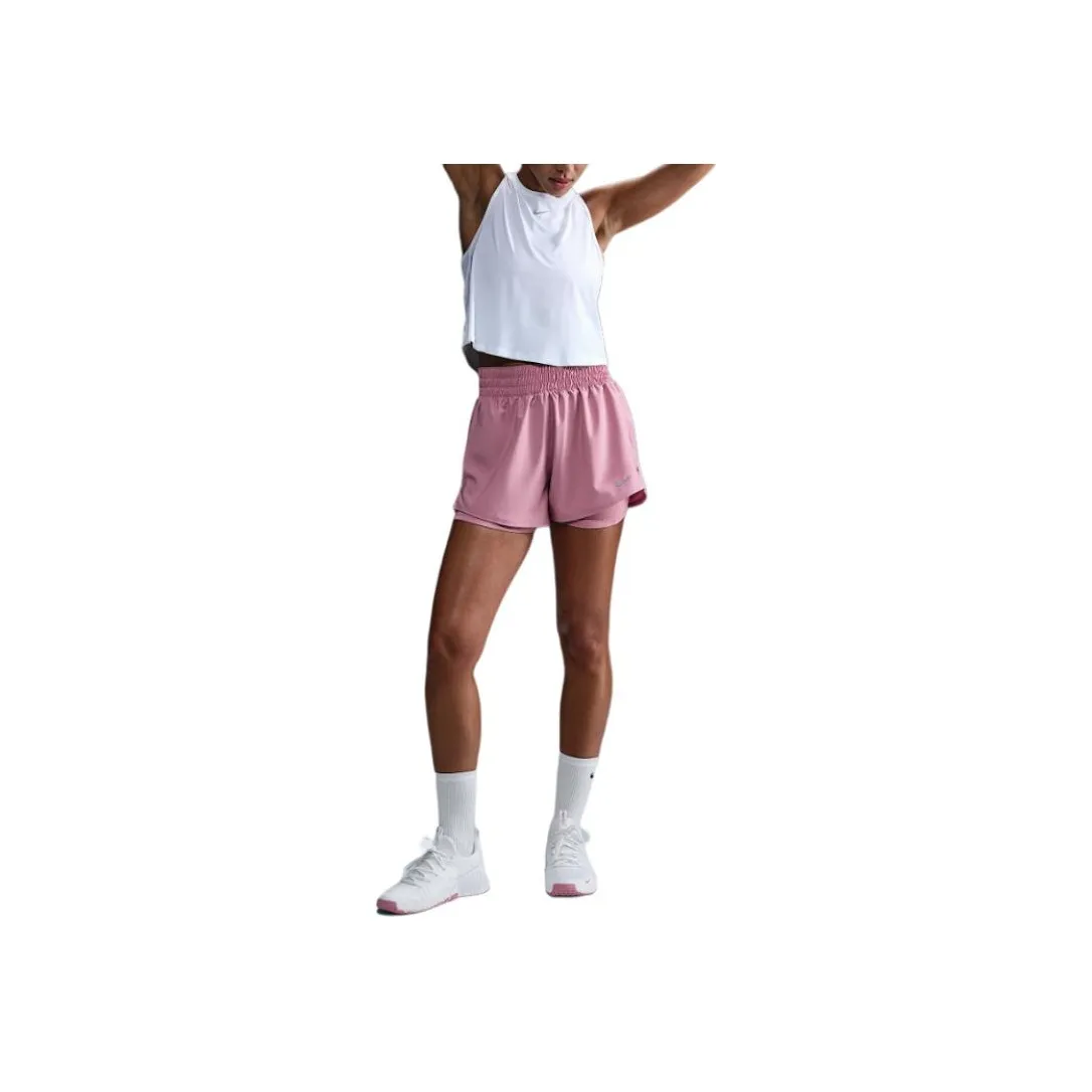 Nike Logo Printed Elasticated Waistband Layered Shorts