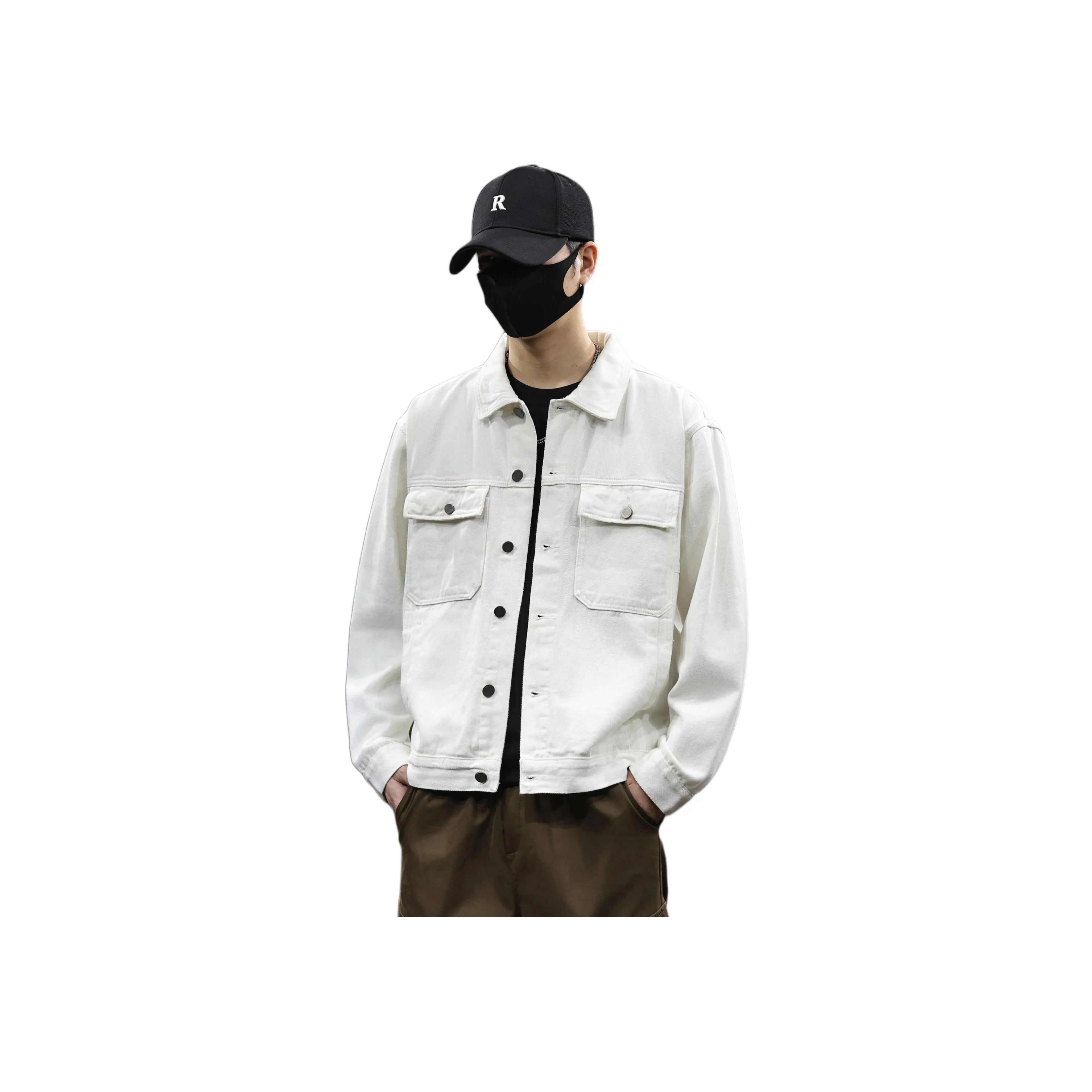 Tonlion Белый Унисекс Джинсовые куртки