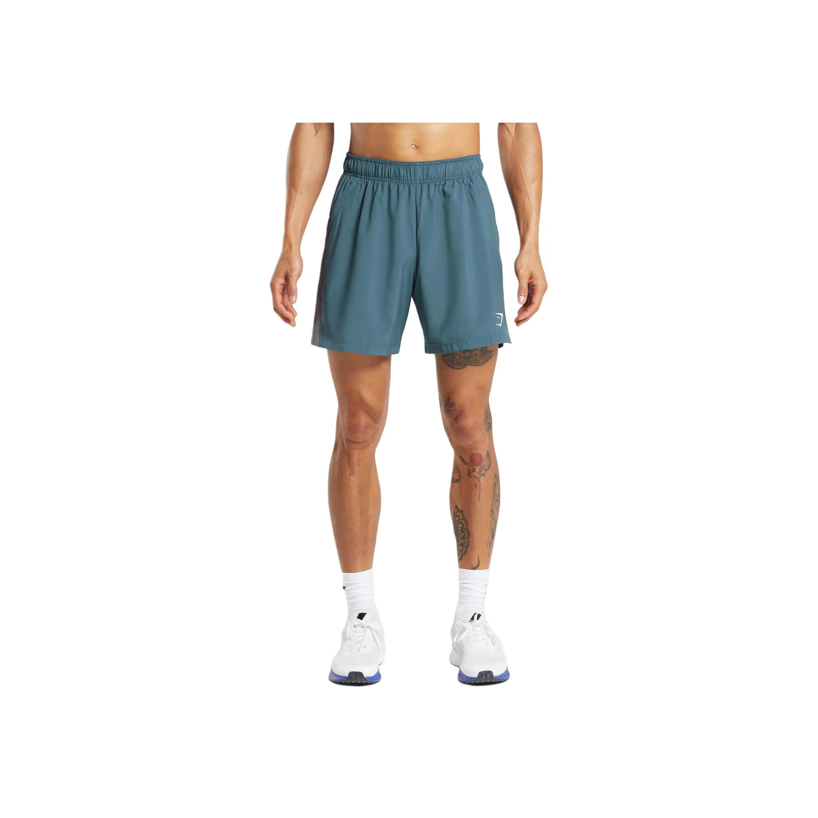 GYMSHARK Sports Shorts Men's Freight Blue/Gray