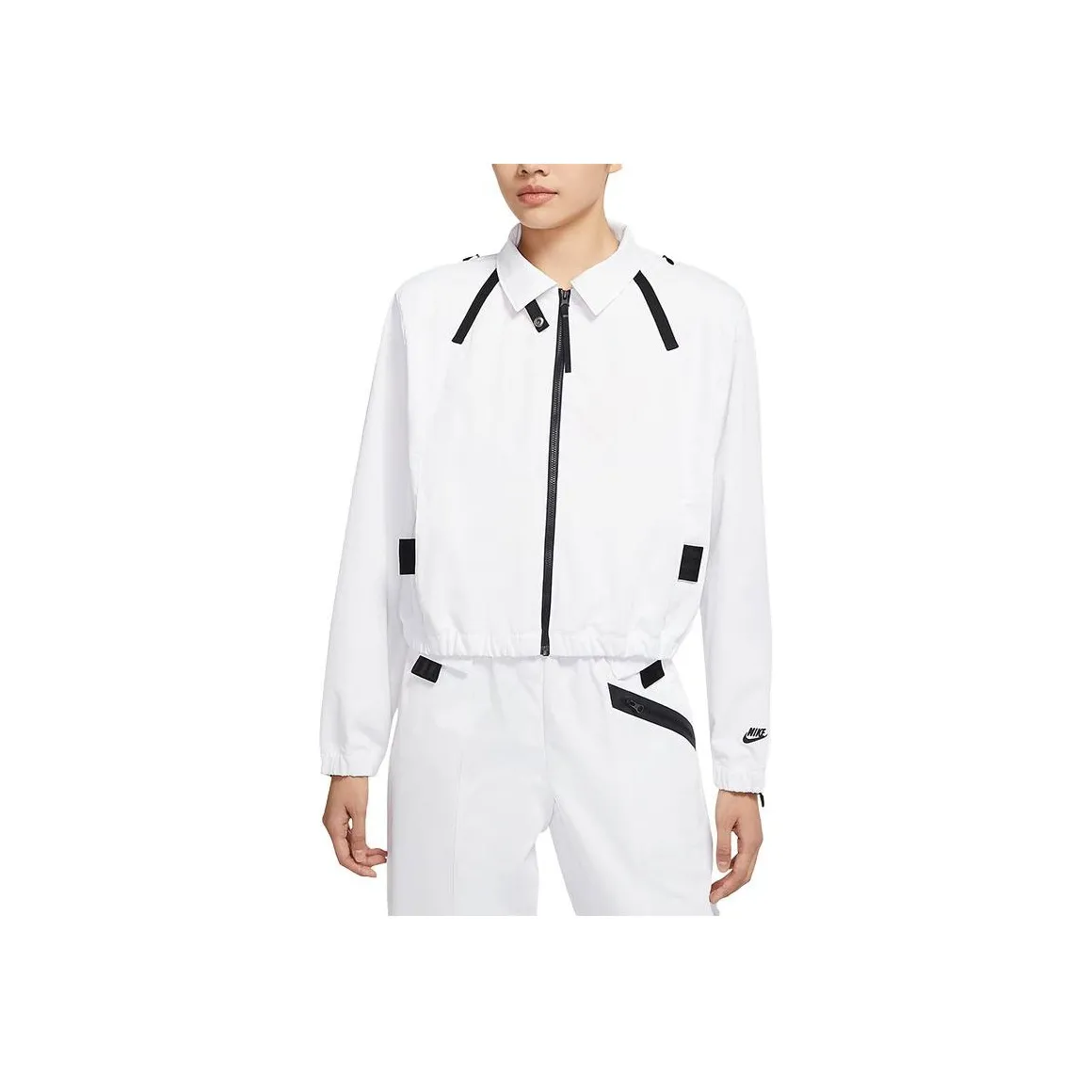 Nike Sportswear Women's Breathable Sport Zip-Up Jacket White