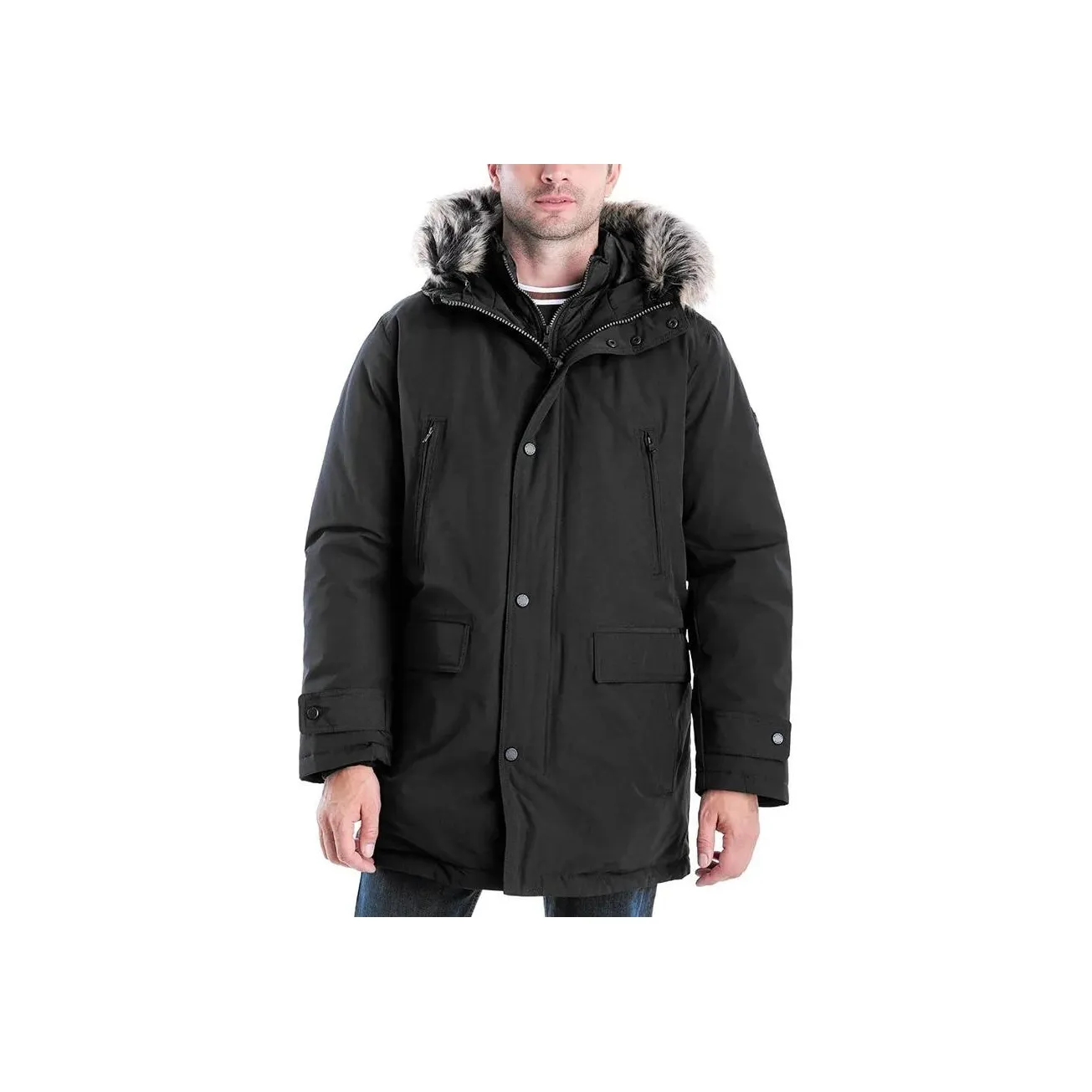 MICHAEL MICHAEL KORS Faux Fur trim Parka Coat